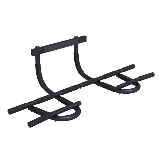 Barre de traction Gorilla Sports acier noire 103,5 cm avec mousse