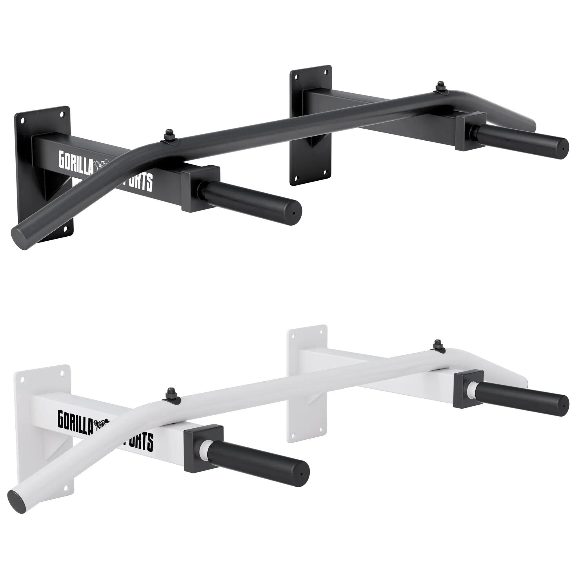 Barre de traction Gorilla Sports murale 101 cm acier noire 350 kg 8/9