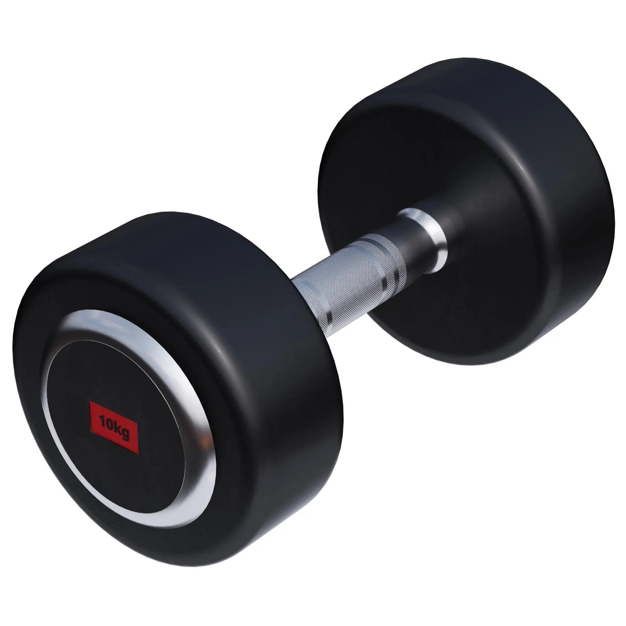Ganteră profesională cu cauciuc de la 2.5 kg la 50 kg