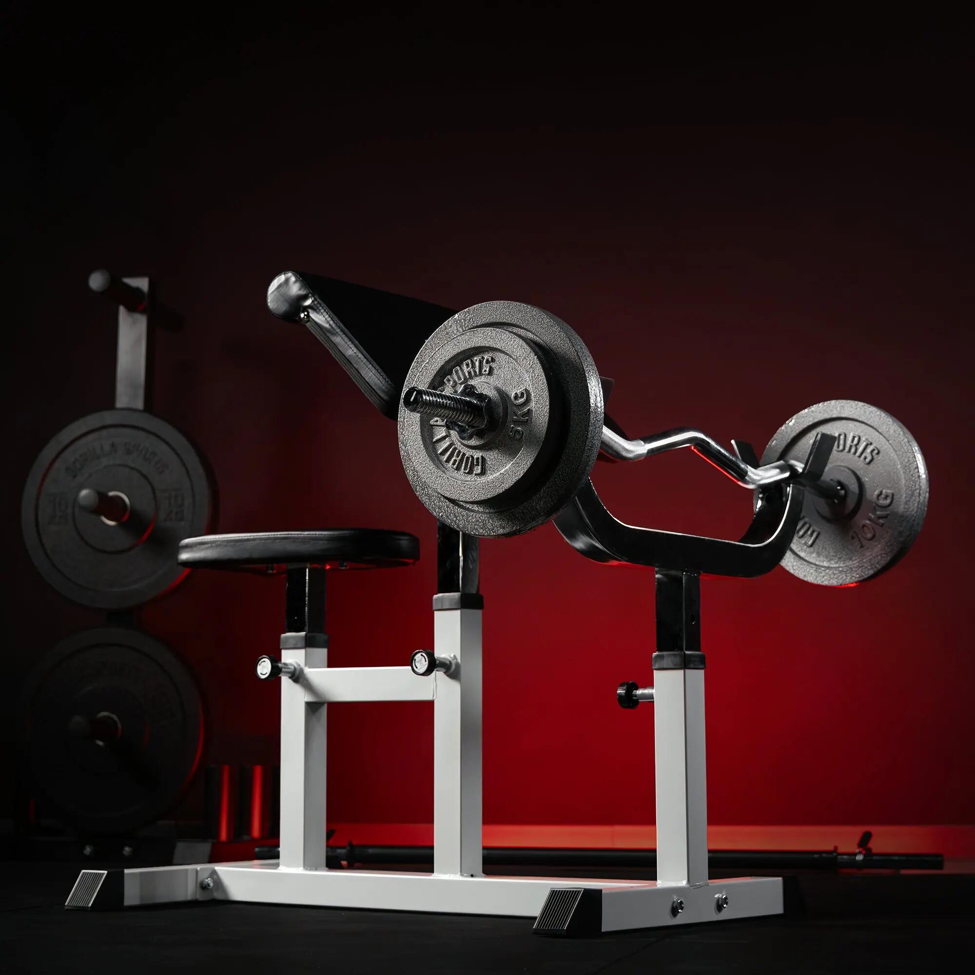 Banca biceps + set de greutati 30kg, 2 x10 kg, 2x 5 kg 4/10