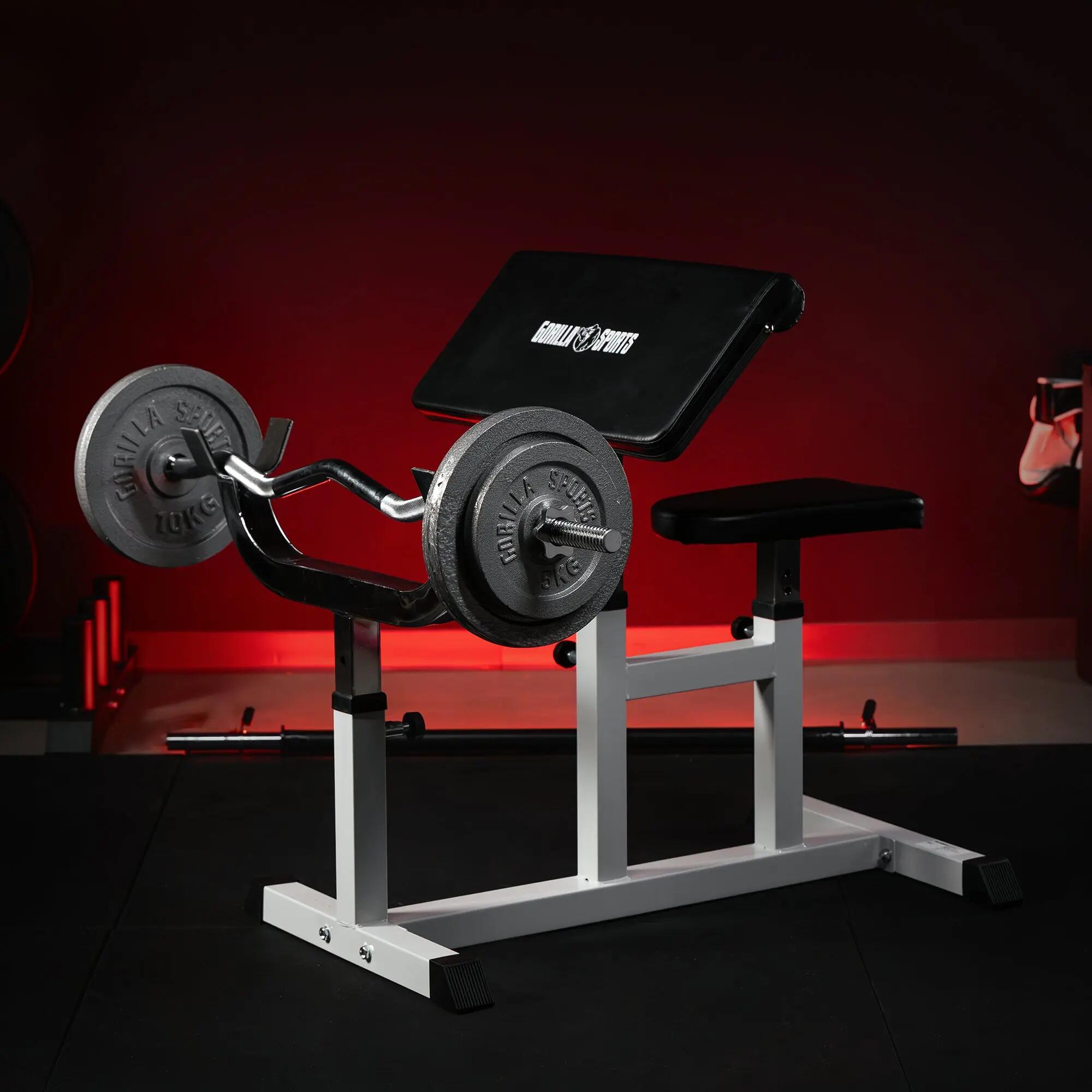 Banca biceps + set de greutati 30kg, 2 x10 kg, 2x 5 kg 3/10