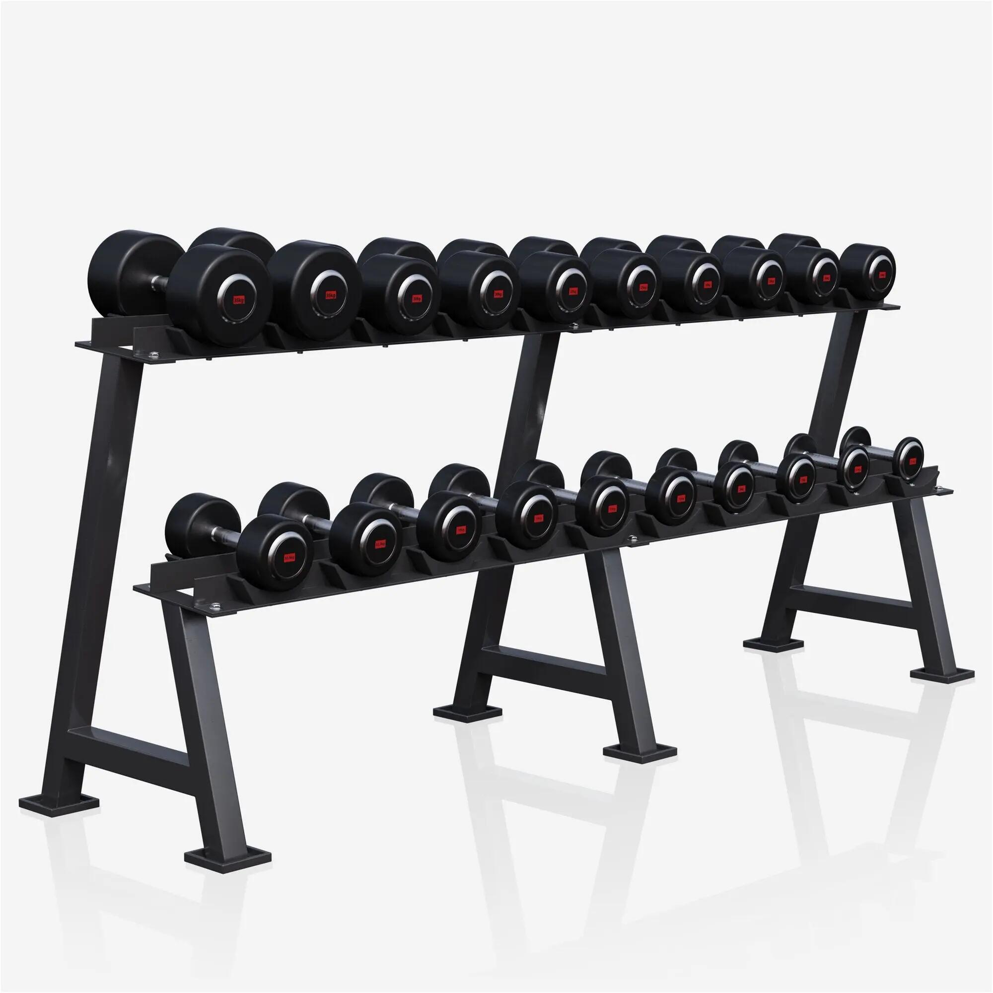 PACK HALTÈRES RONDS PRO 325KG + RACK DE RANGEMENT | PREMIUM | MUSCULATION 5/10