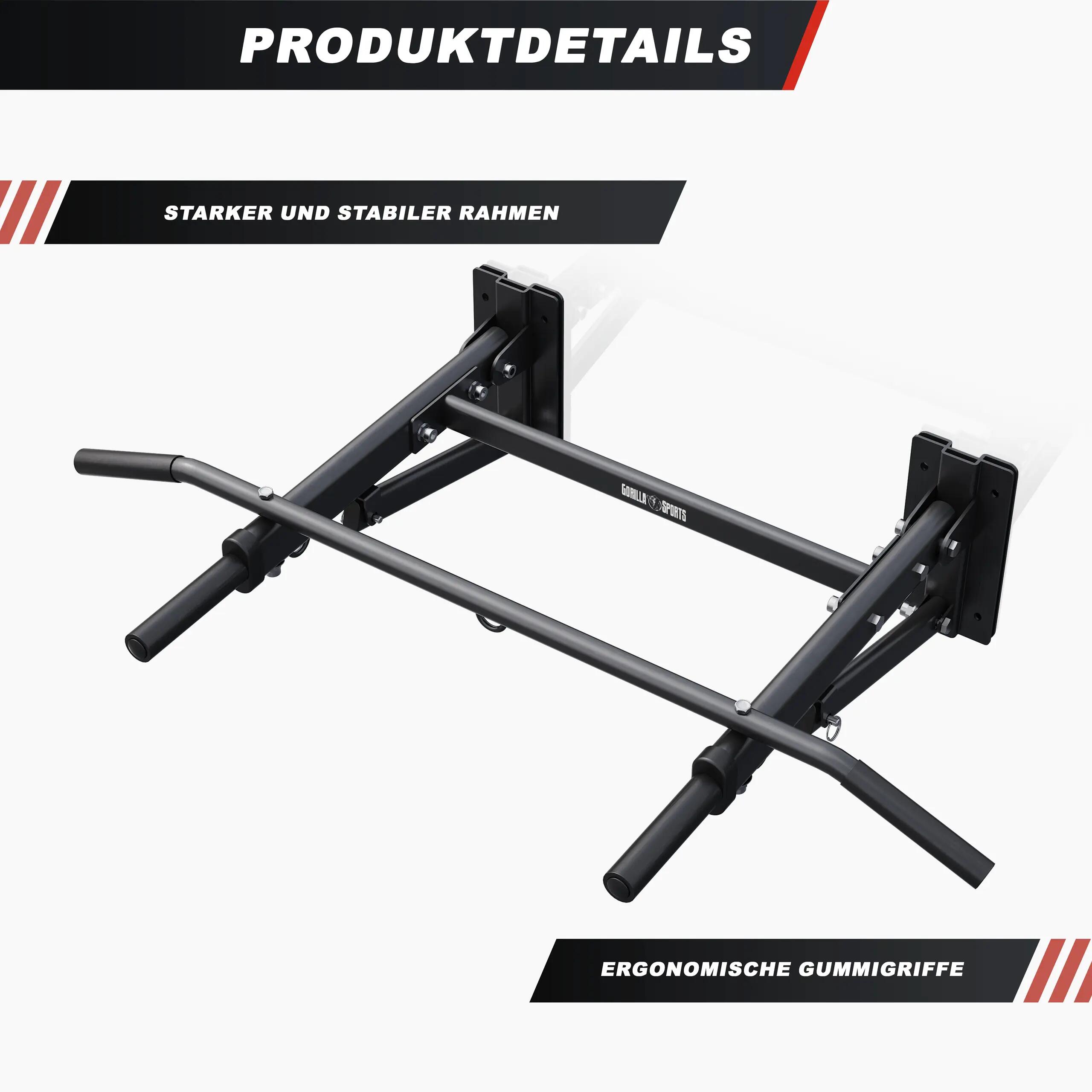 Bara de tractiuni pliabila 4 in 1, Gorilla Sports® 4/12