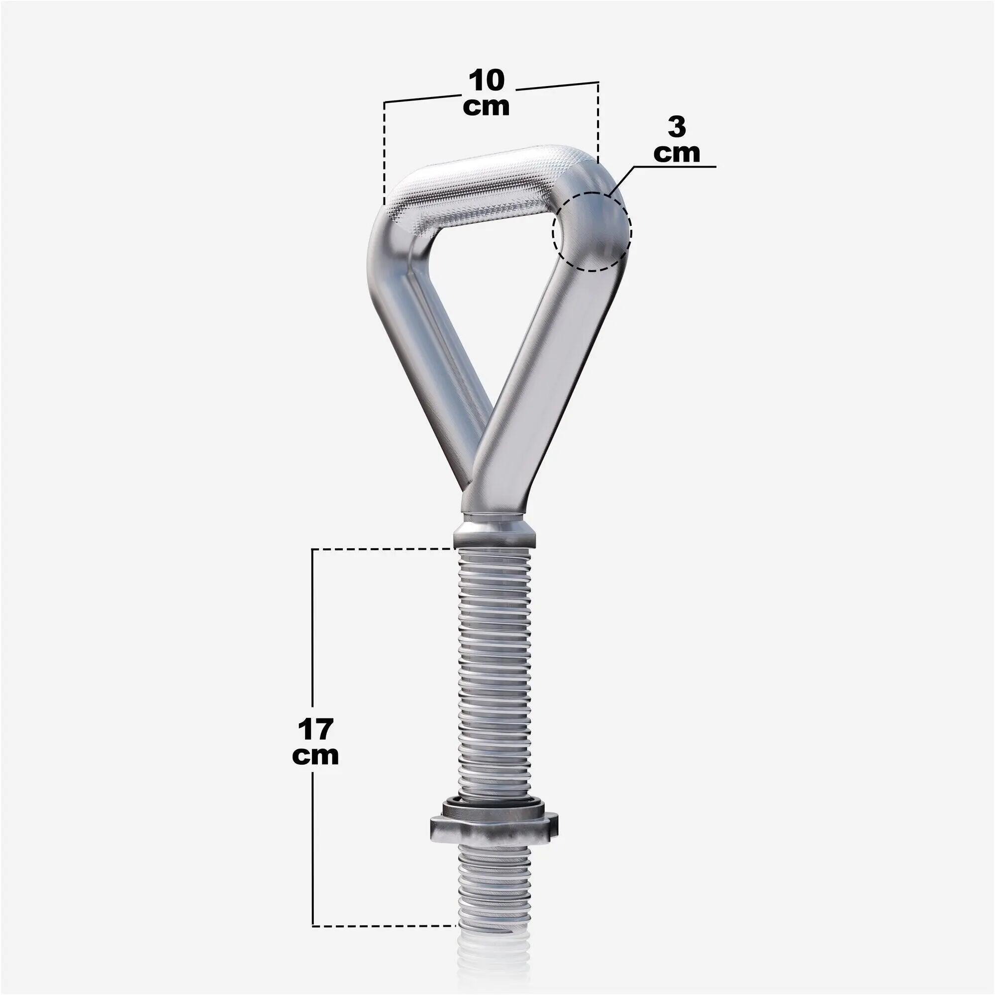 Kettlebell Verstellbar - Griff für 30mm Hantelscheiben, inkl. Sternverschluss 5/11