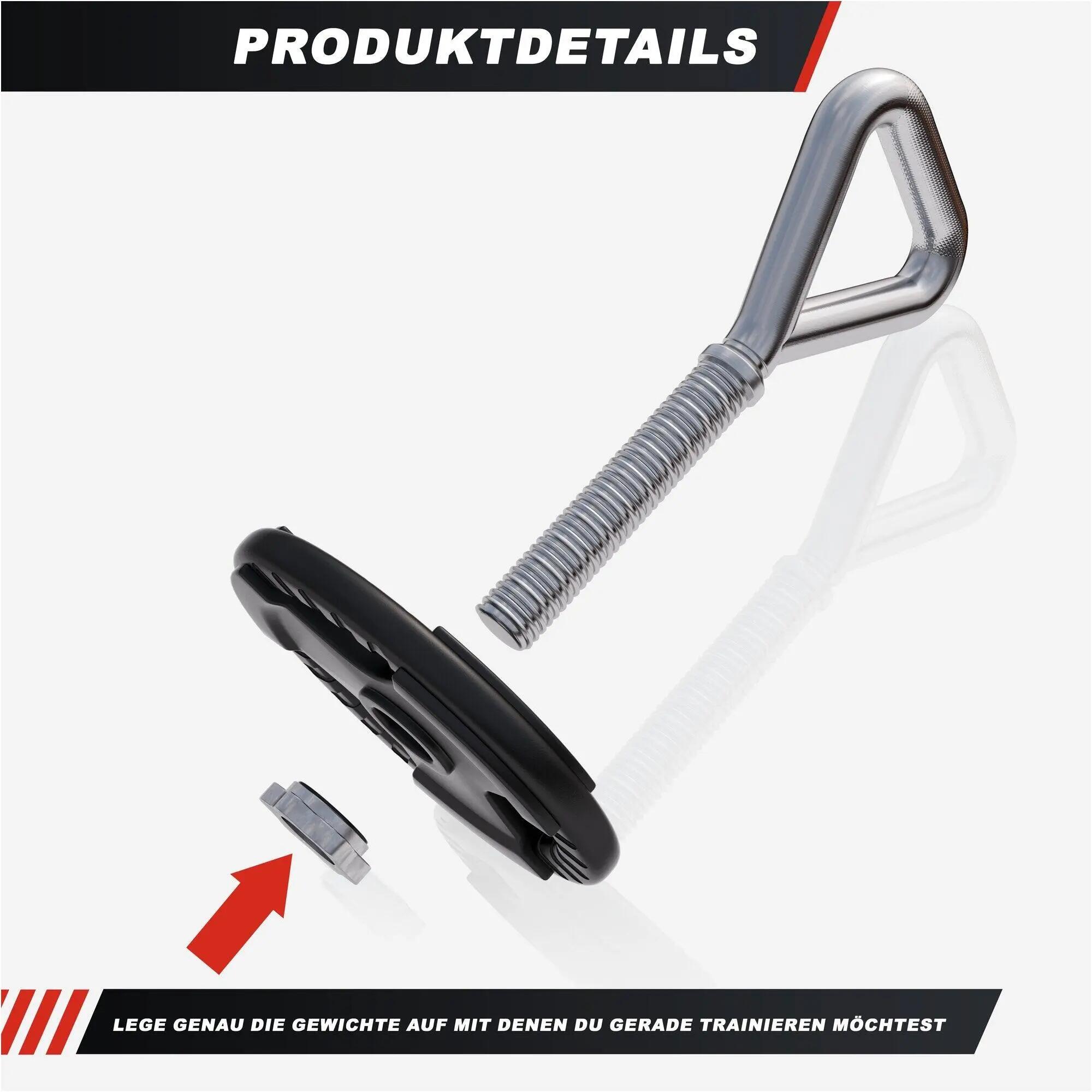 Kettlebell Verstellbar - Griff für 30mm Hantelscheiben, inkl. Sternverschluss 4/11