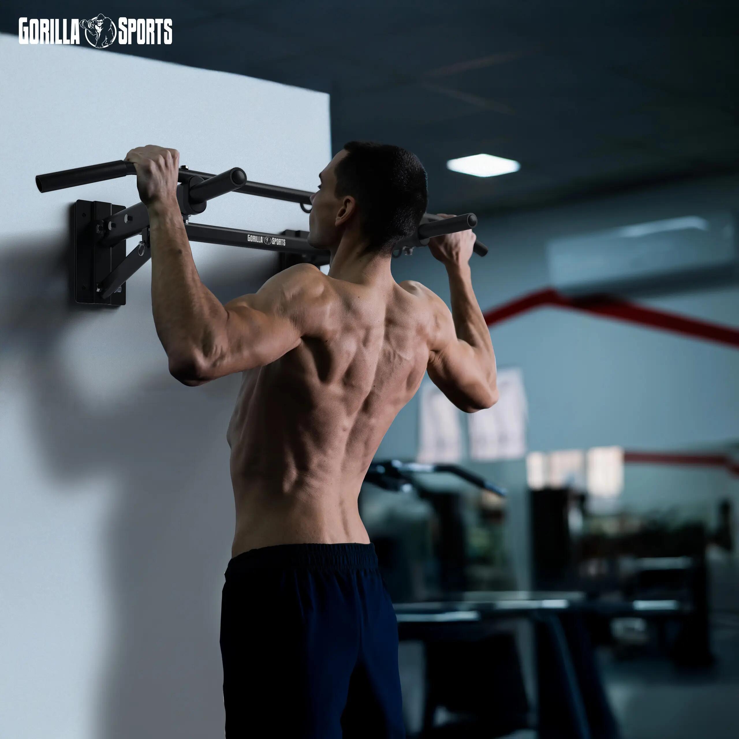 Bara de tractiuni pliabila 4 in 1, Gorilla Sports® 3/12