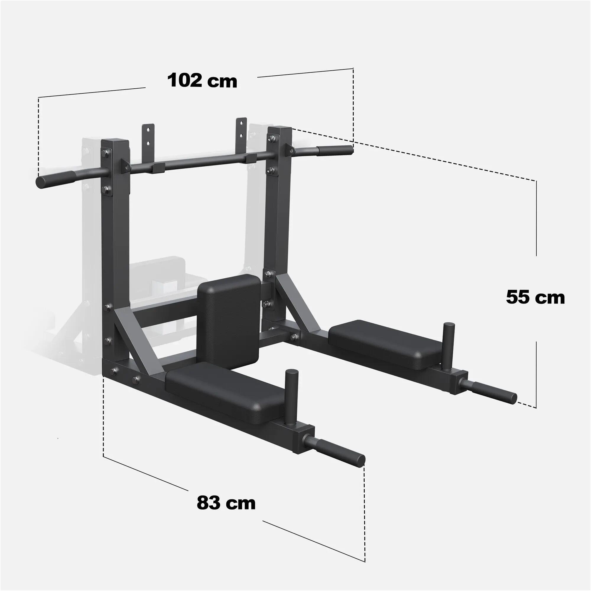 Drążek do podciągania ścienny skłądany 4w1 Gorilla Sports 6/9