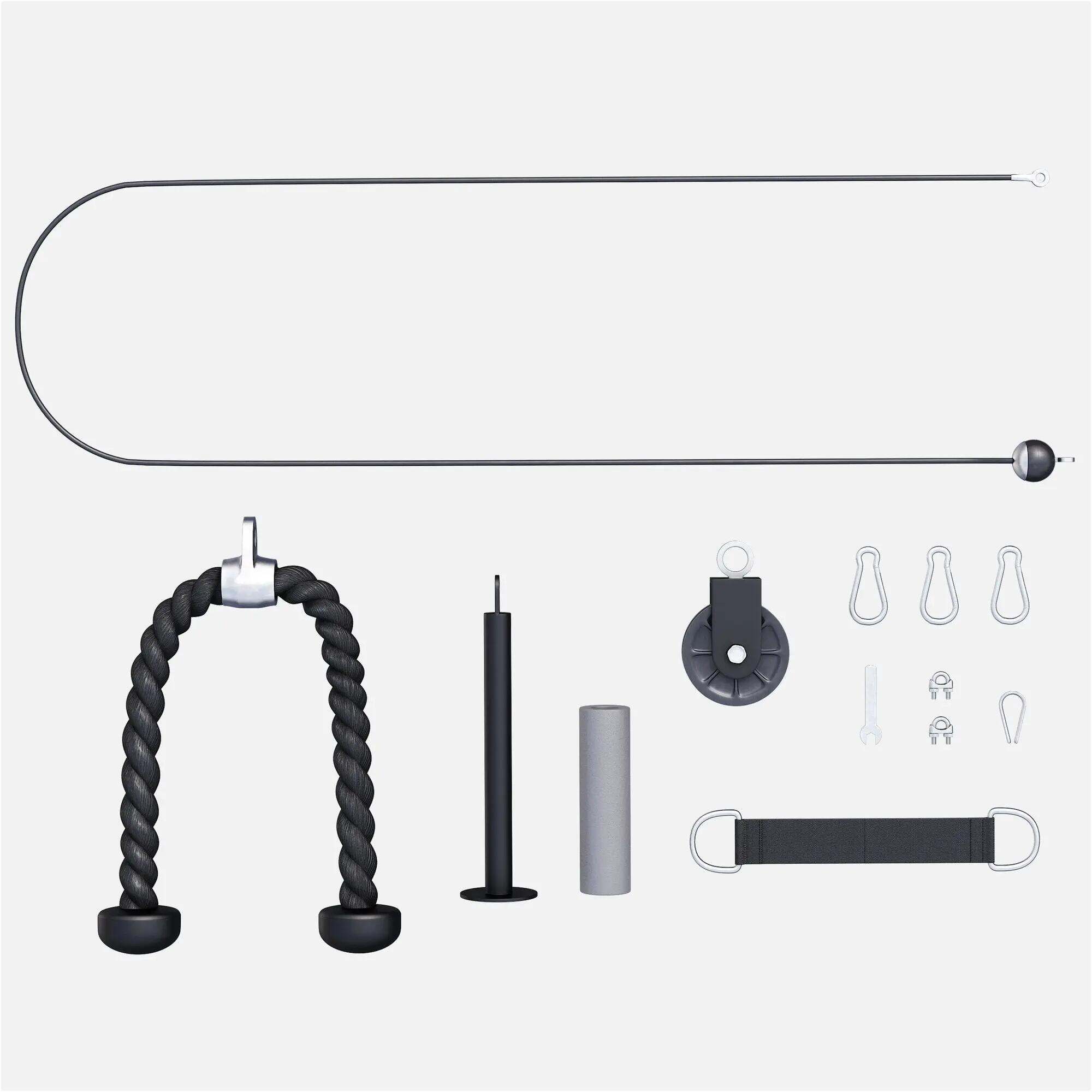 Kabelzug Fitness System - Seilzug Zubehör, Home Gym Equipment, Trizeps Seil 10/10