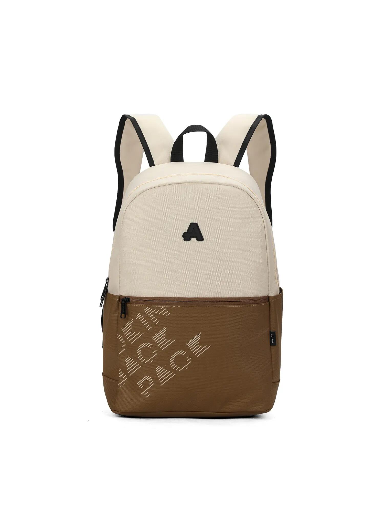 Sac à Dos Aoking Unisexe Bicolore - Fermeture Éclair Polyester 1/6
