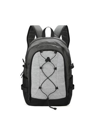 Sac à Dos Unisexe Aoking Voron Chic - Polyester Gris et Noir