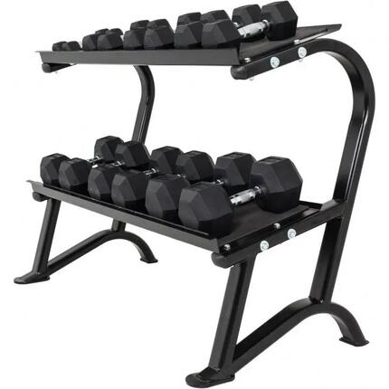 RACK DE RANGEMENT POUR HALTERES HEXAGONAUX | MUSCULATION | NOIR