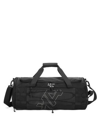 Sac de Voyage Unisexe Aoking Bicolore Gris Noir - Fermeture Éclair et