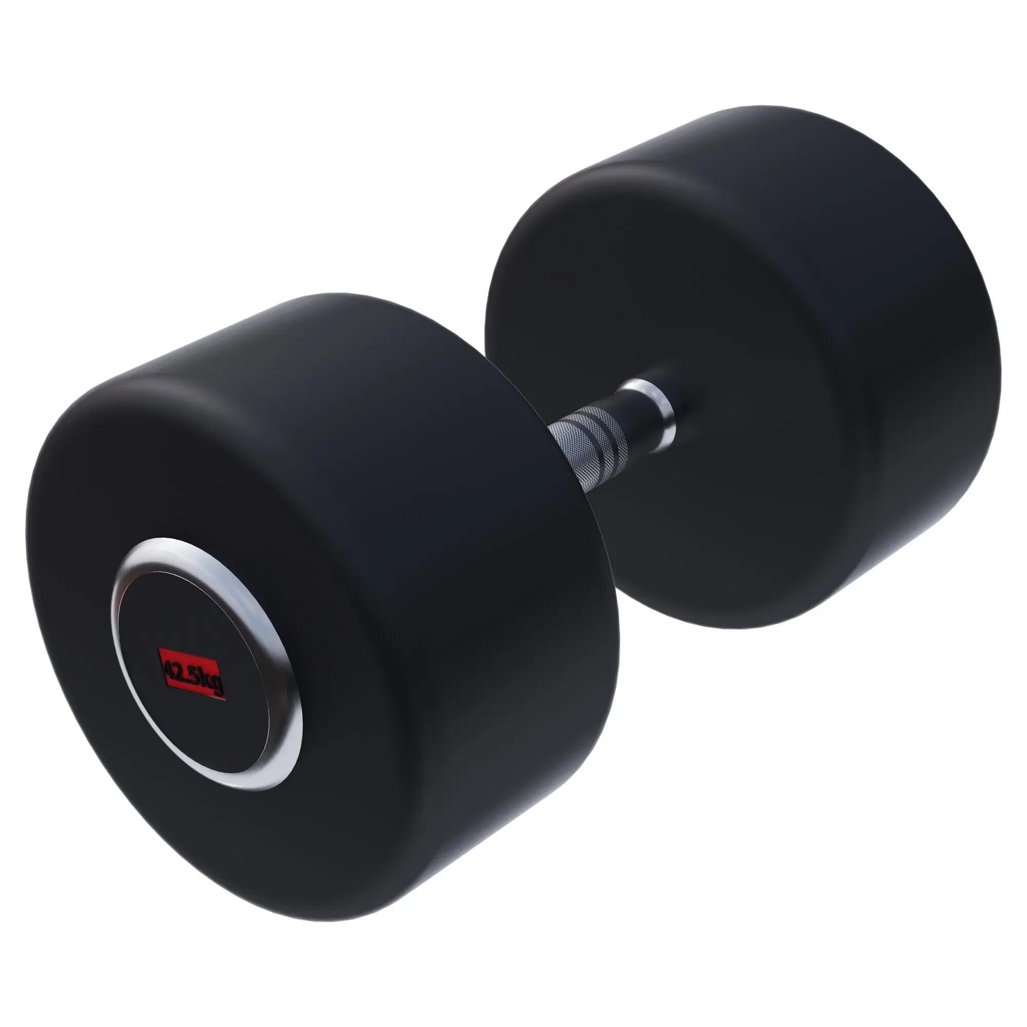 Ganteră profesională cu cauciuc 42.5 kg