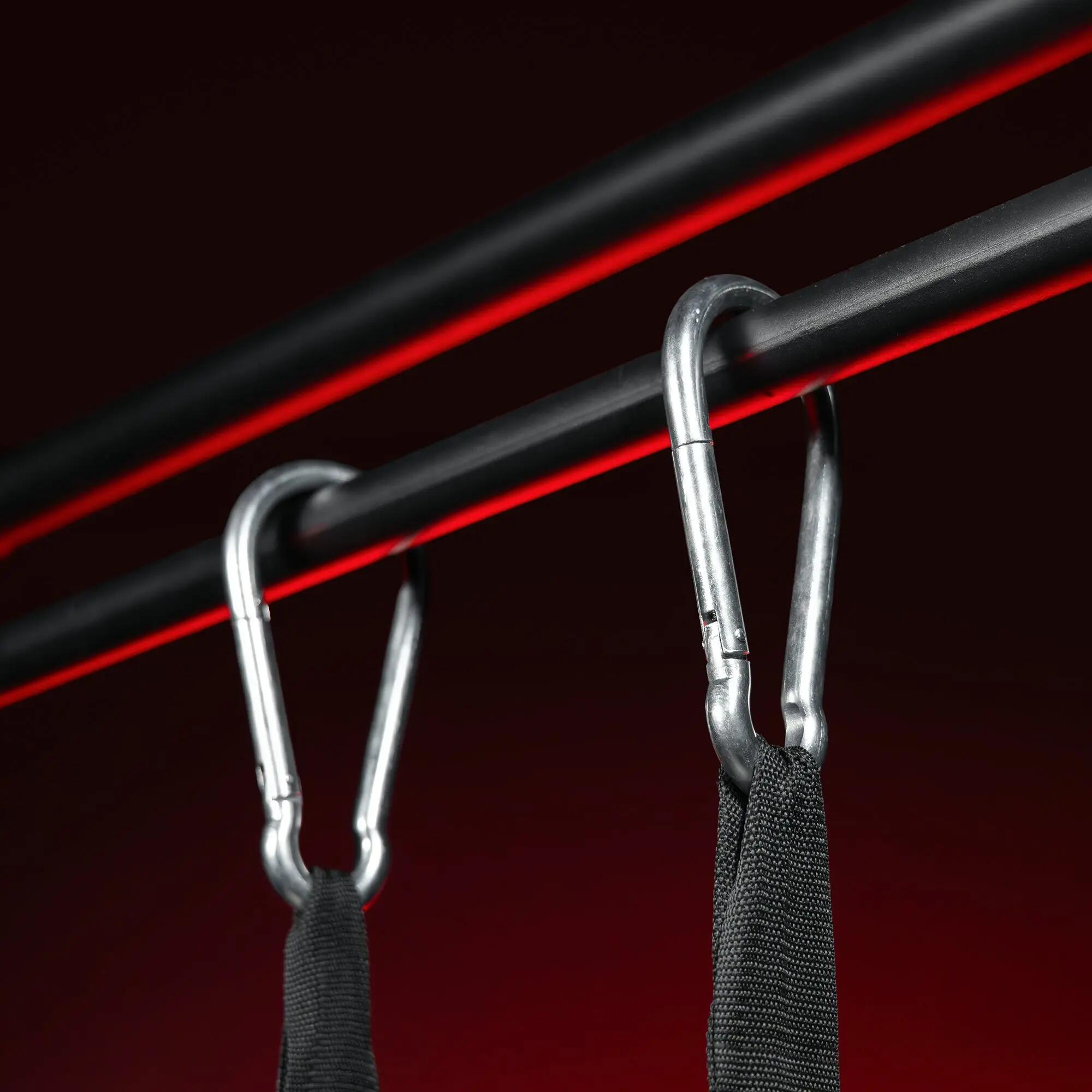 Sangles de suspension Gorilla Sports nylon rembourrées 300kg 4/7