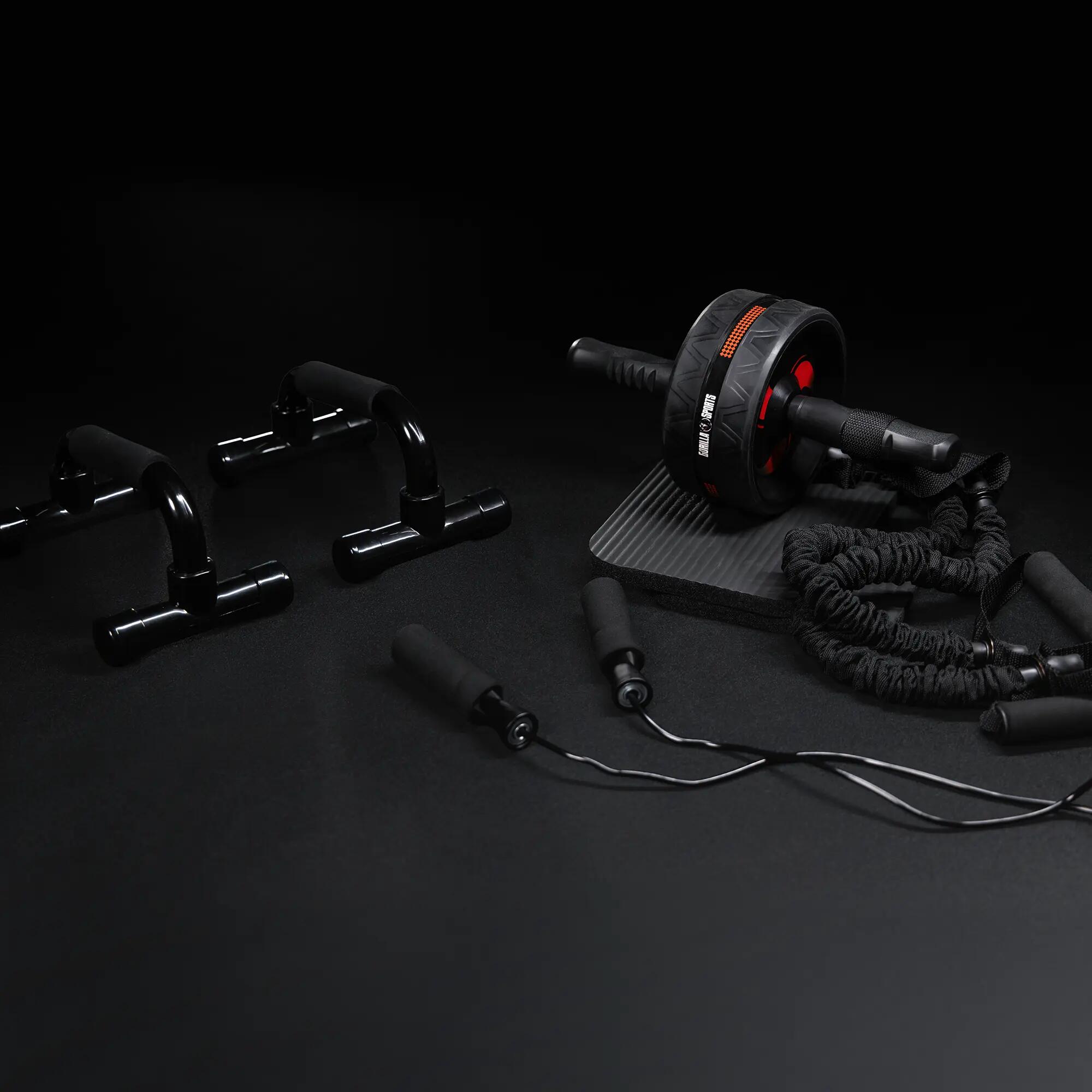 Zestaw do ćwiczeń mięśni brzucha AB-wheel Gorilla Sports 5/13