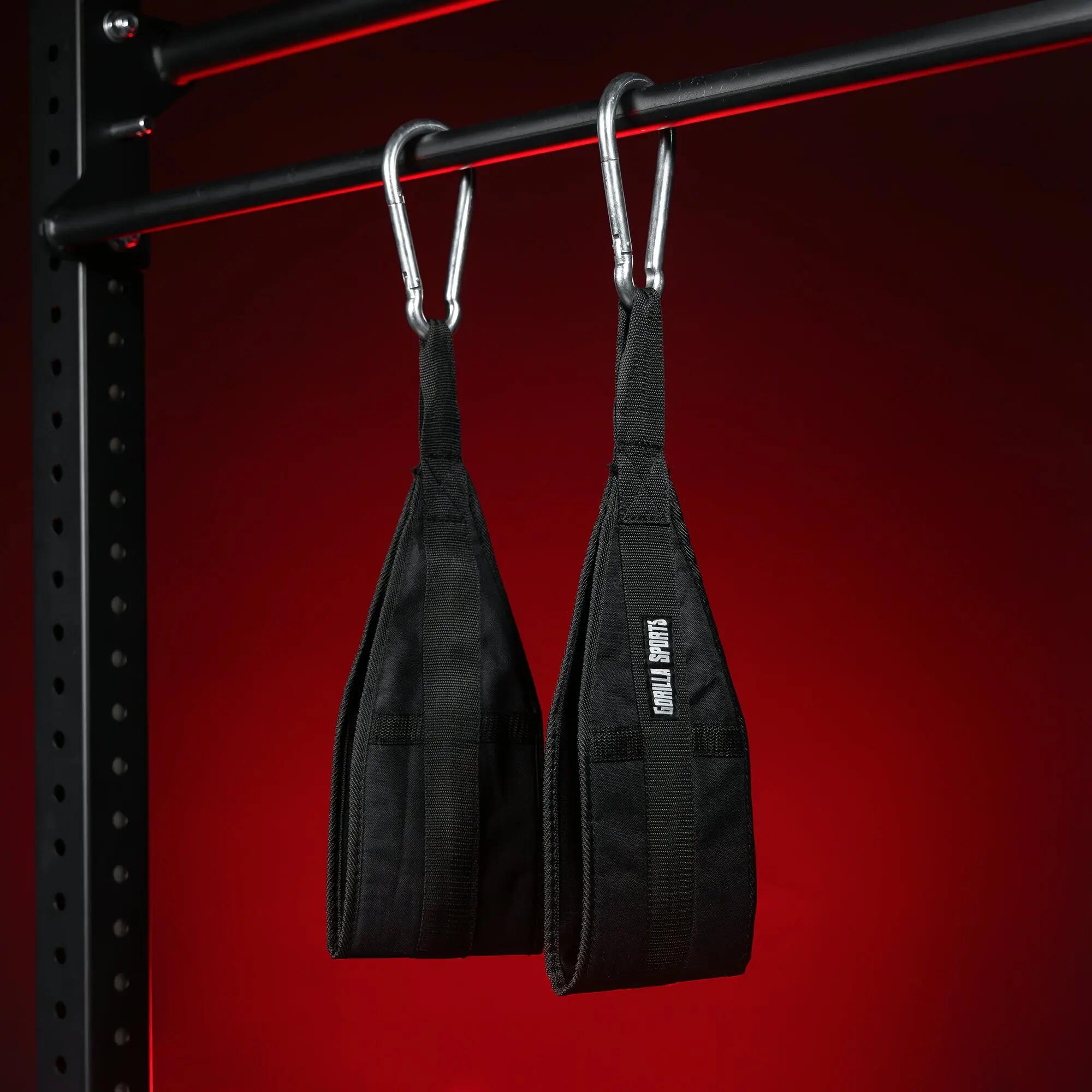 Sangles de suspension Gorilla Sports nylon rembourrées 300kg 3/7