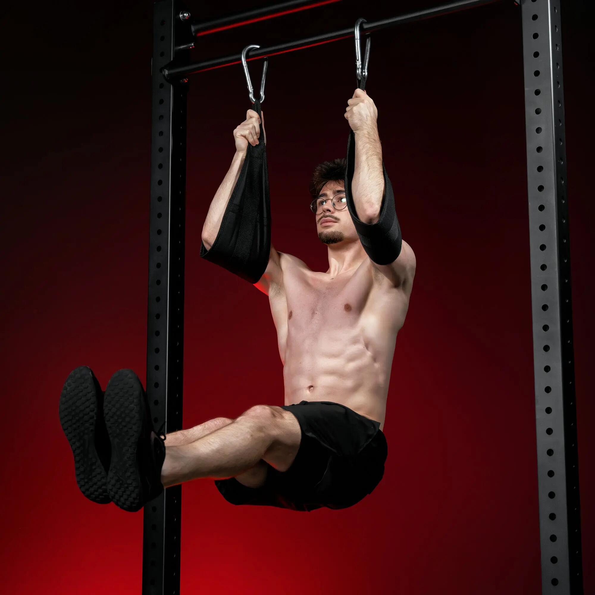 Sangles de suspension Gorilla Sports nylon rembourrées 300kg 2/7
