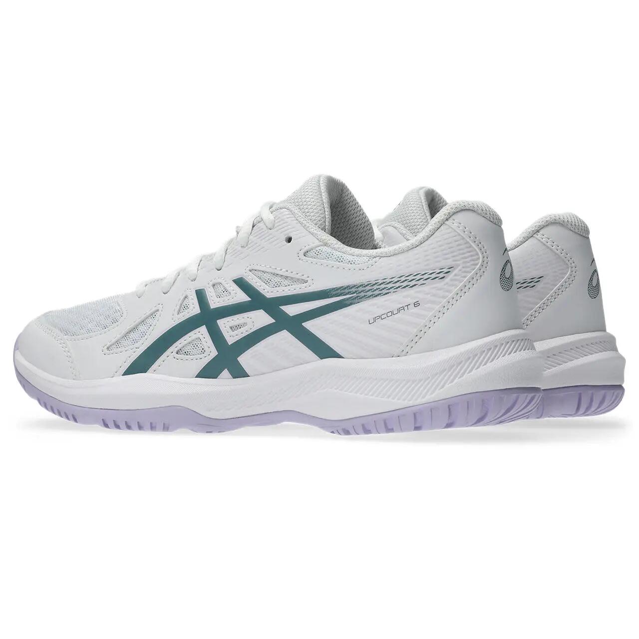Indoor Mujer - ASICS Upcourt 6  W - White/Foggy Teal 5/7