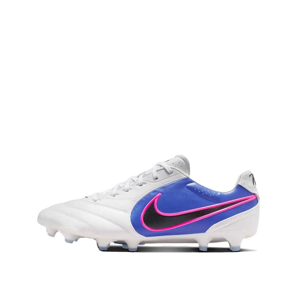 Chaussures de football Nike Tiempo Ligera Pro FG Blanc/Noir/Bleu 3/6