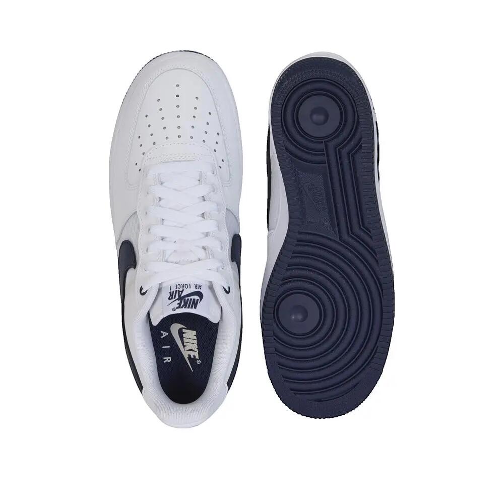Nike Air Force 1 '07 LV8 Mesh Tape White Navy 4/4