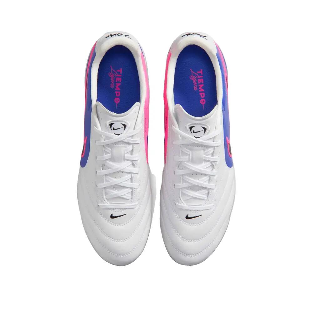 Chaussures de football Nike Tiempo Ligera Pro FG Blanc/Noir/Bleu 2/6