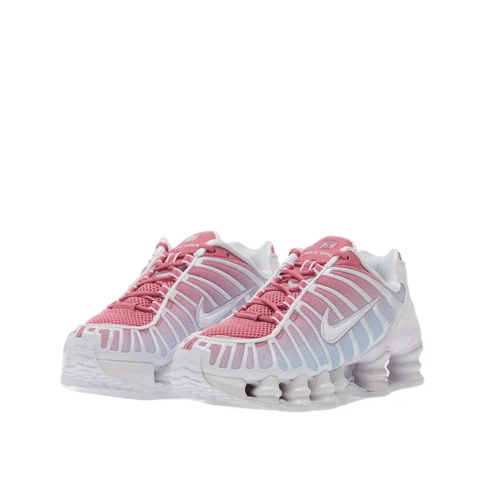 Zapatillas Nike Shox TL Fade Blanc/Gris Football-Peony 5/6