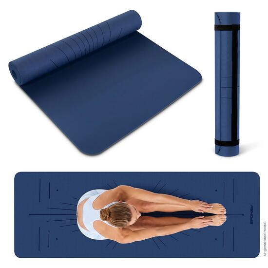 Mata fitness do ćwiczeń, pilatesu i jogi Spokey Mandala