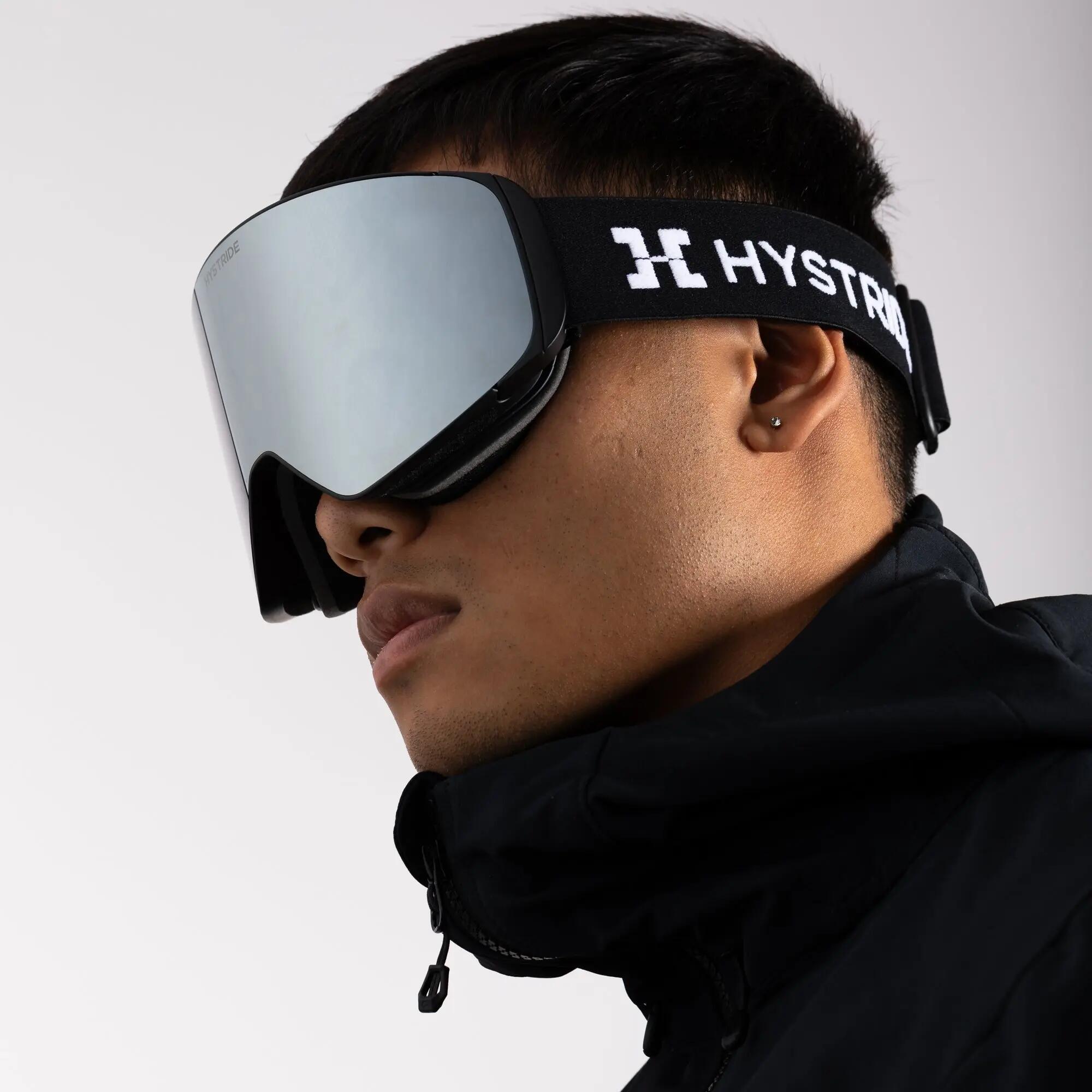 Skibril - Skiën - Unisex - Sky Line - Magnetisch - Grijs 4/8