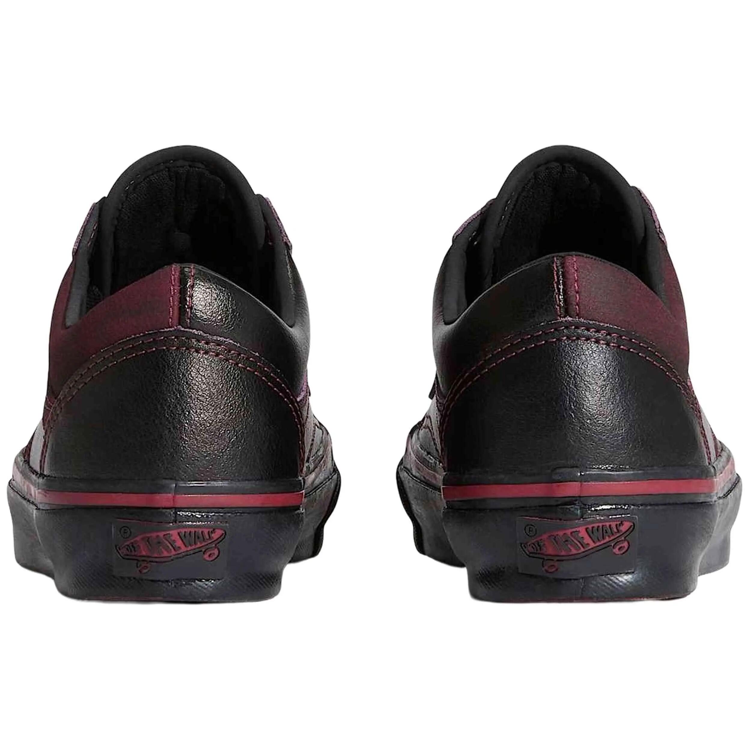 Zapatillas Vans modelo Old Skool "Black/Maroon" para unisex 4/5