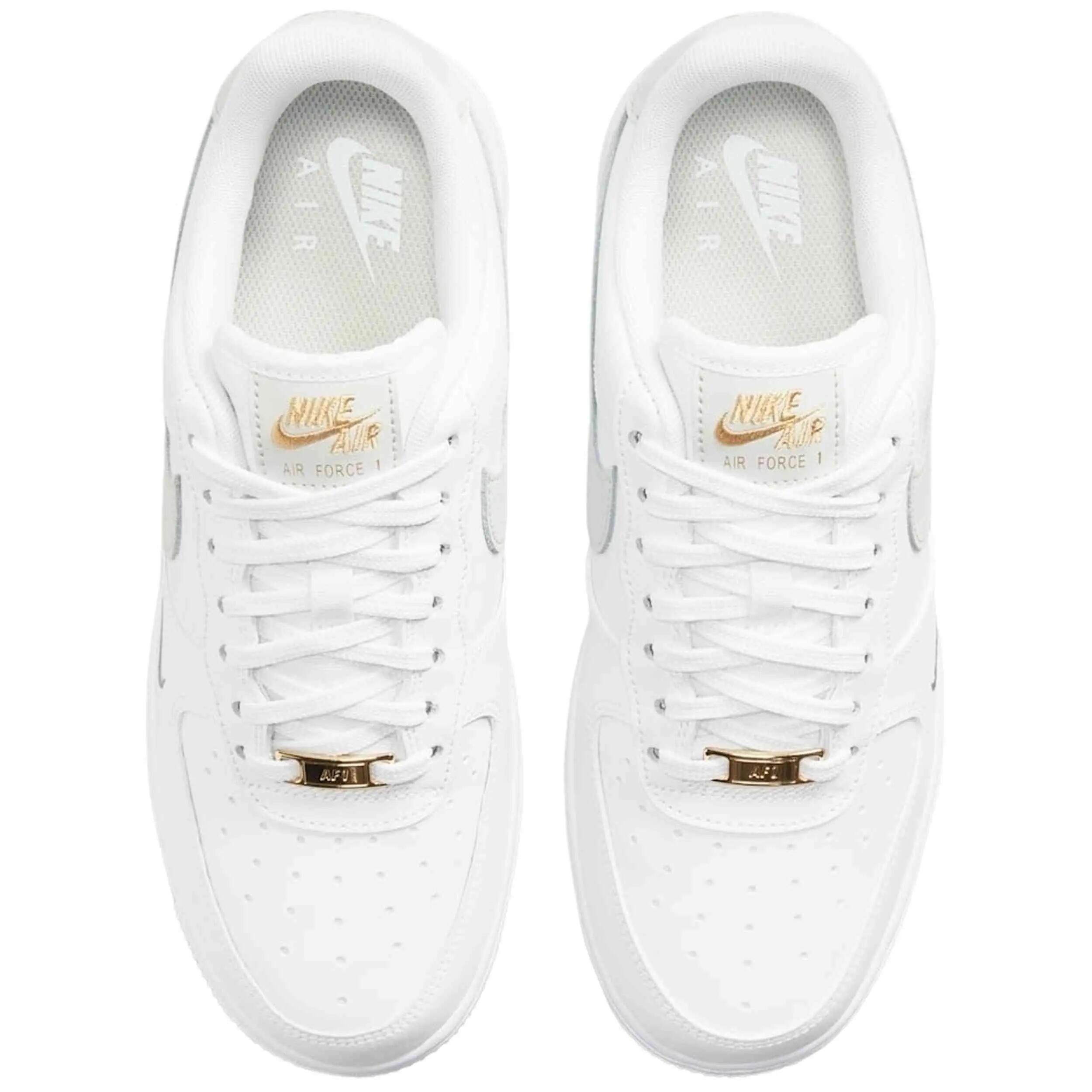 scarpe - sport walking - donna - Air Force 1 - bianco/grigio/oro 4/5