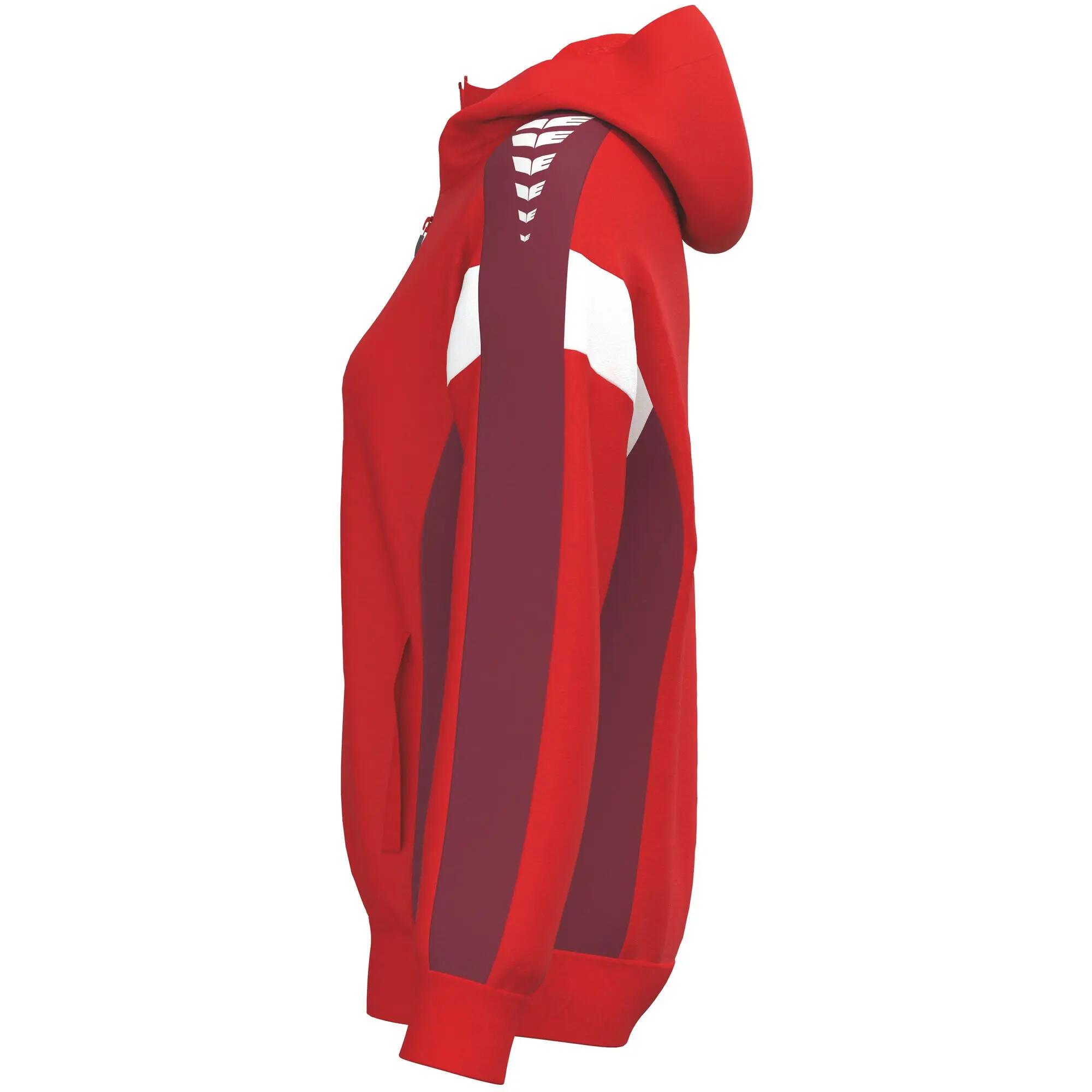 Erima Celebration 125 Trainingsjack Met Capuchon Rood/nieuw Bordeaux 10/10