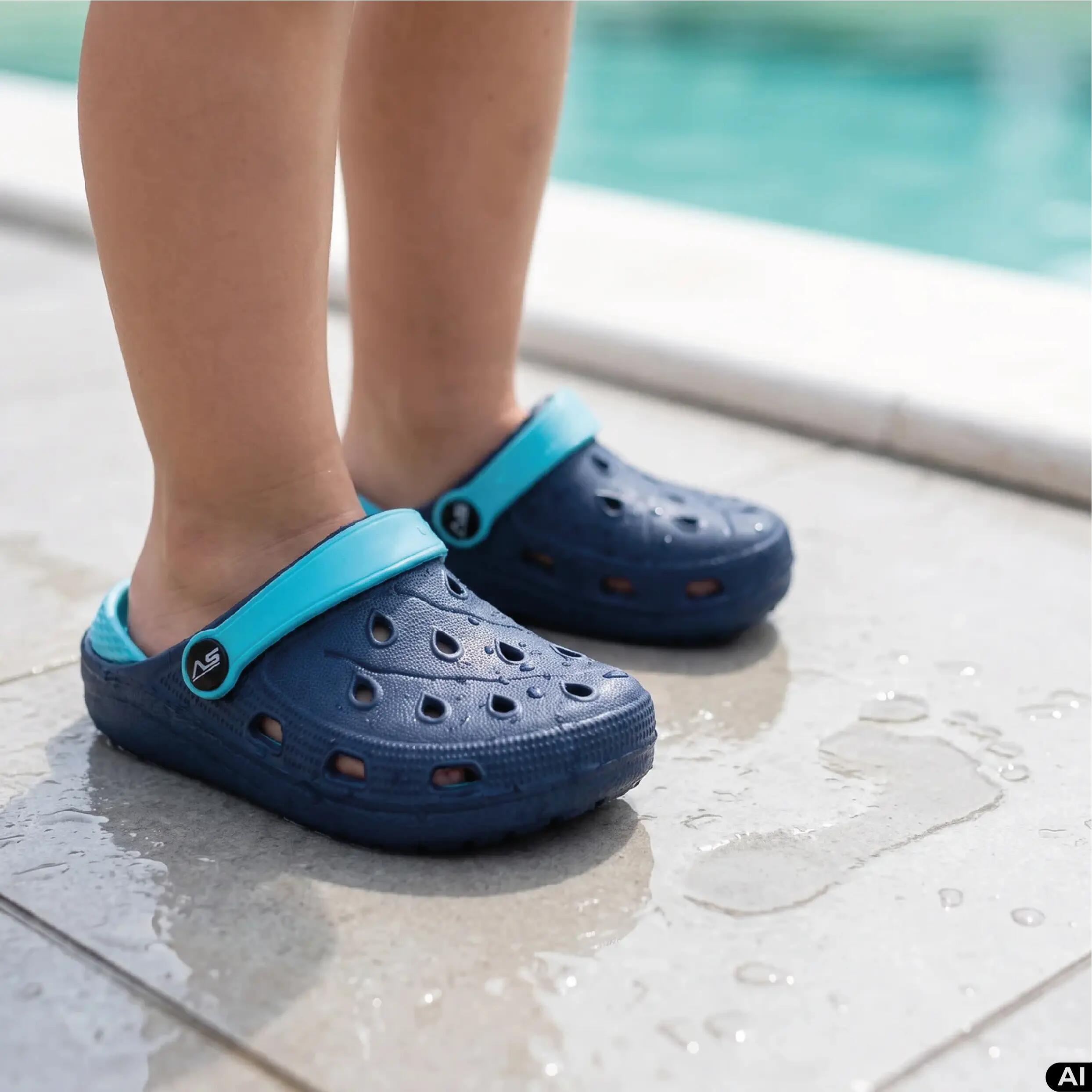 Klapki basenowe ogrodowe dla dzieci Aqua-Sport Croksy Junior 5/11