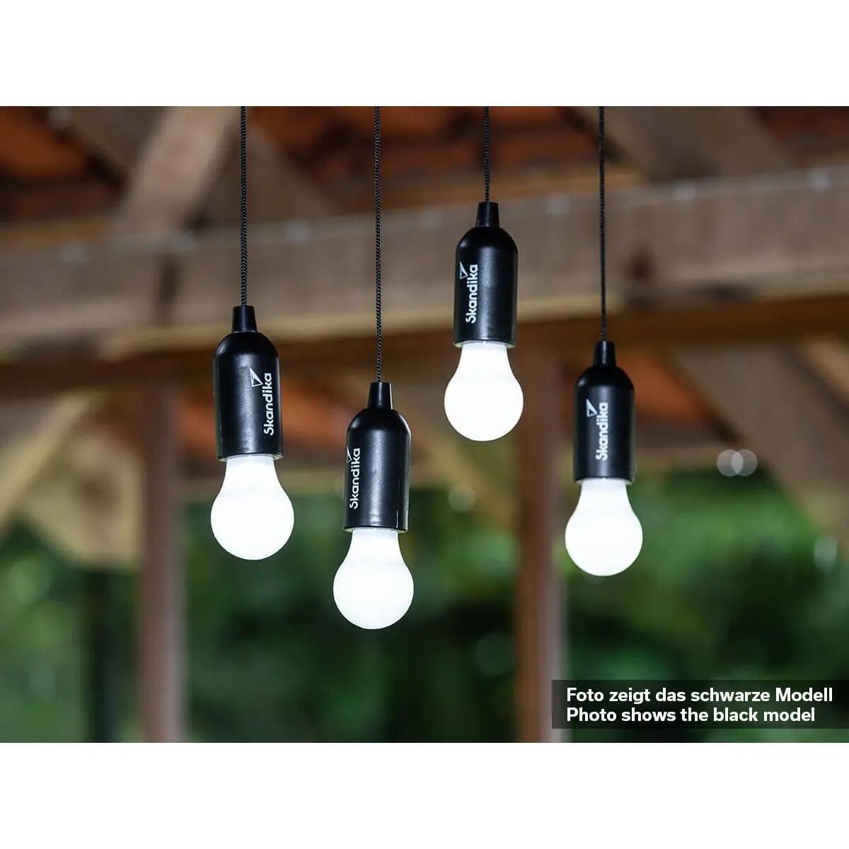 Campinglámpa Narvik | 4 db szett - LED - húzókapcsoló („pull light”) - elemes 9/13