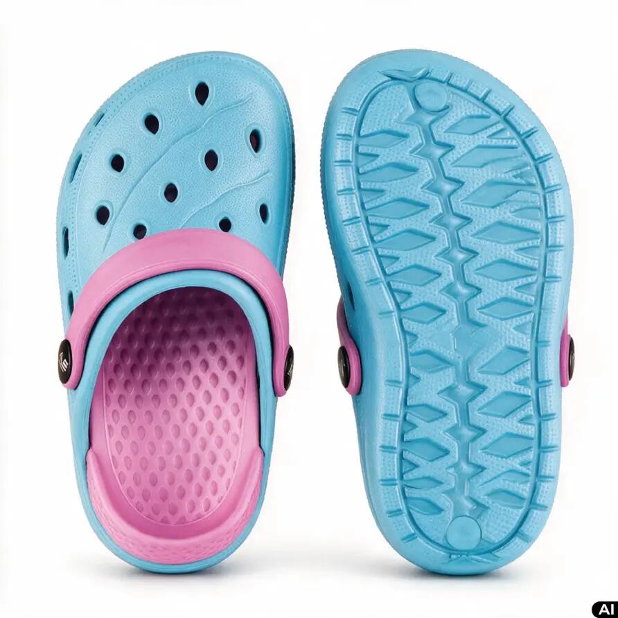 Klapki basenowe ogrodowe dla dzieci Aqua-Sport Croksy Junior 2/10