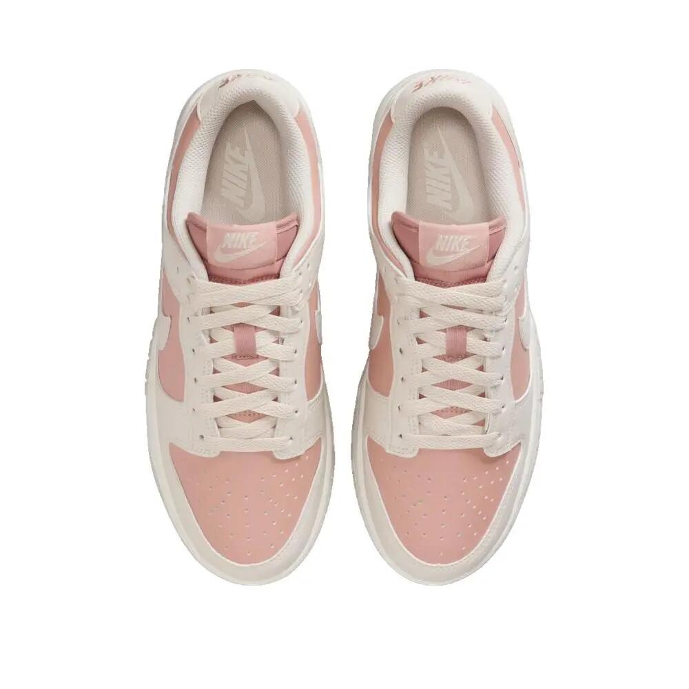 Scarpe Nike Dunk Low Donna Rosa/Beige 4/5