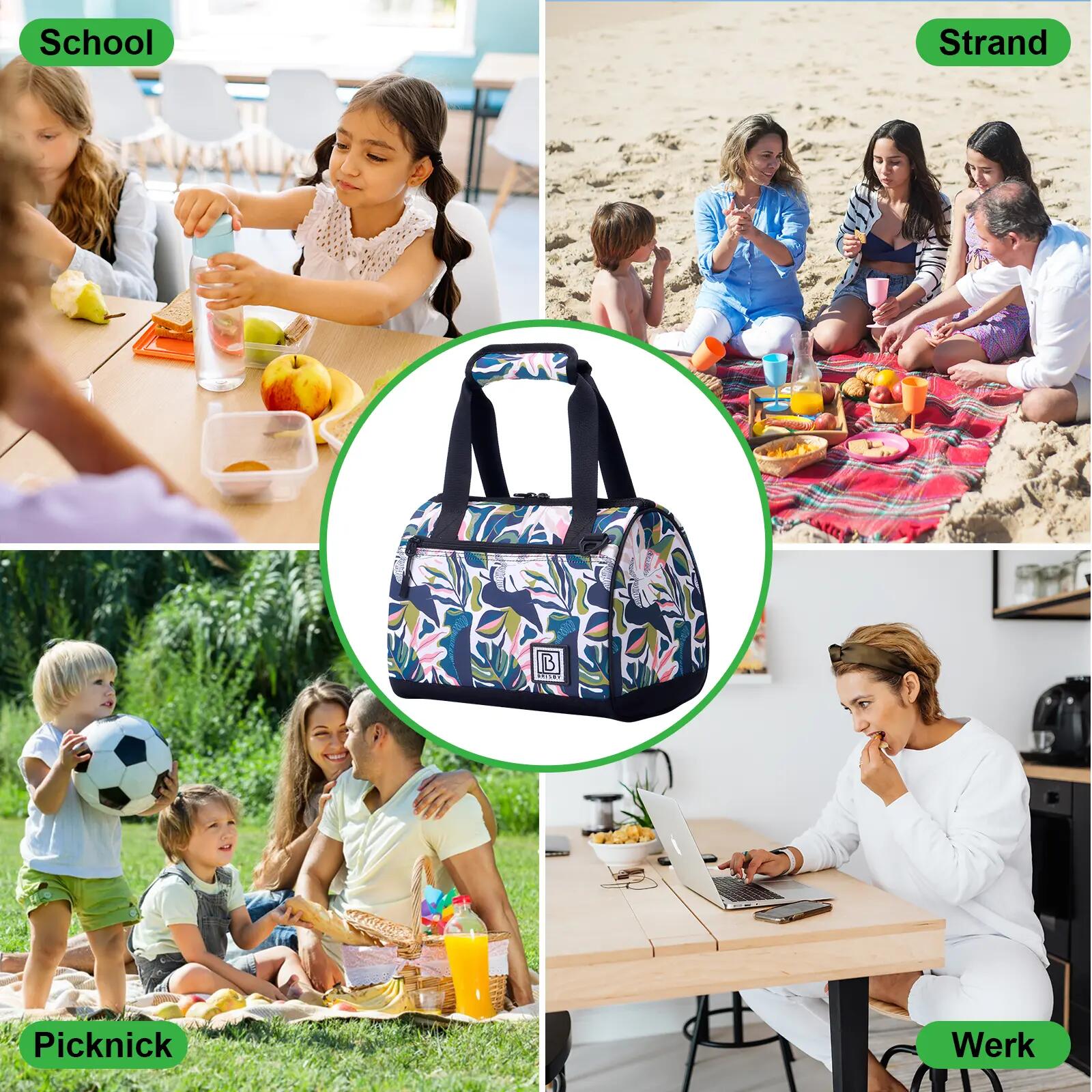 Lunchbox Outdoor Classic 10L 4-laags Geïsoleerd 2 Koelelementen Meerkleurig 6/7