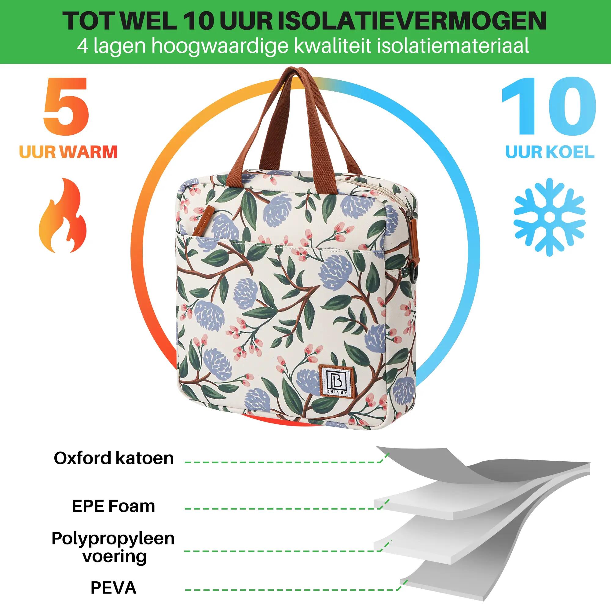 Lunchbox Outdoor Classic 7L Incl. 2 Koelelementen En Schouderband Meerkleurig 5/7