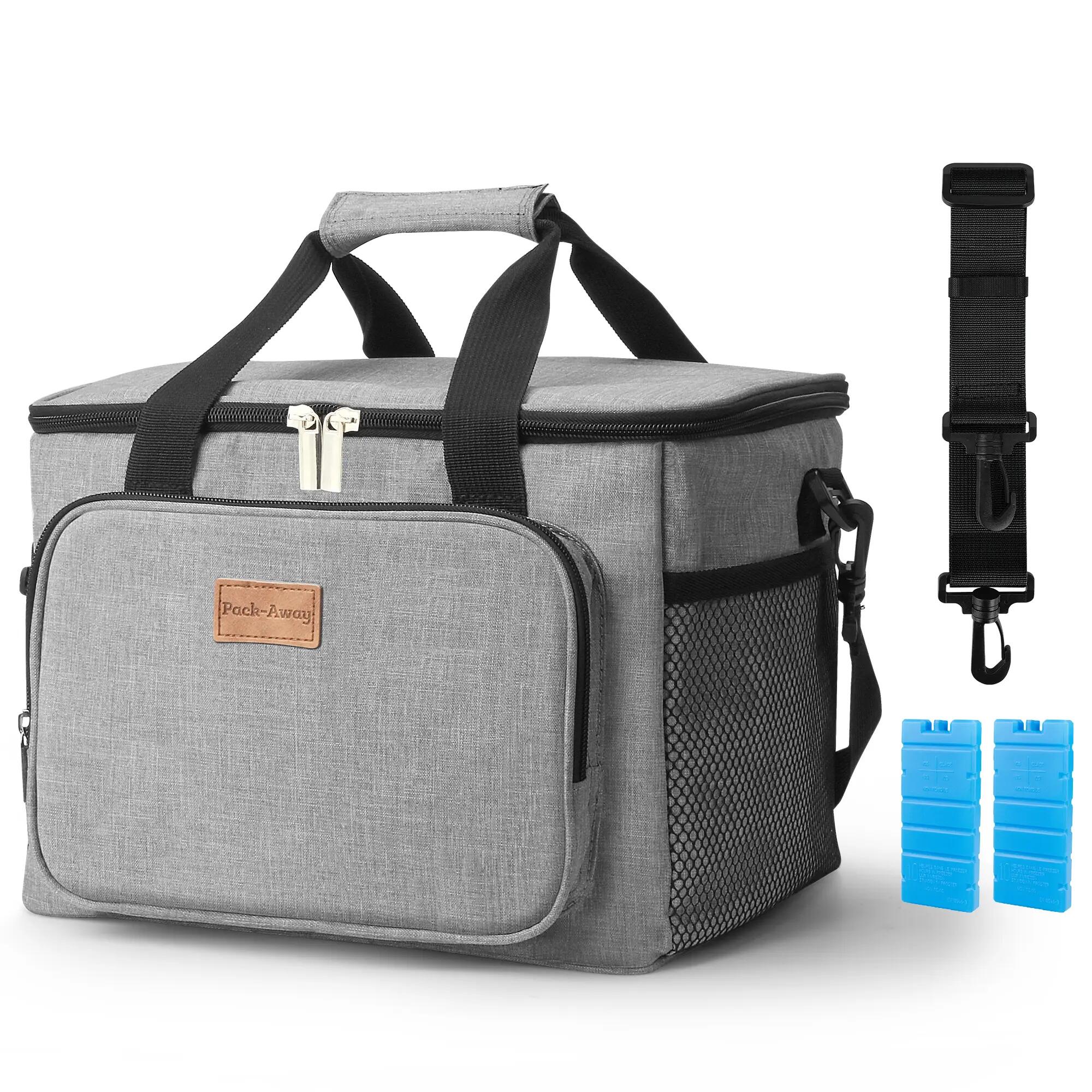 Koelbox Kamperen Fold Set 40L En 15L Incl. 8 Koelelementen Grijs 5/7