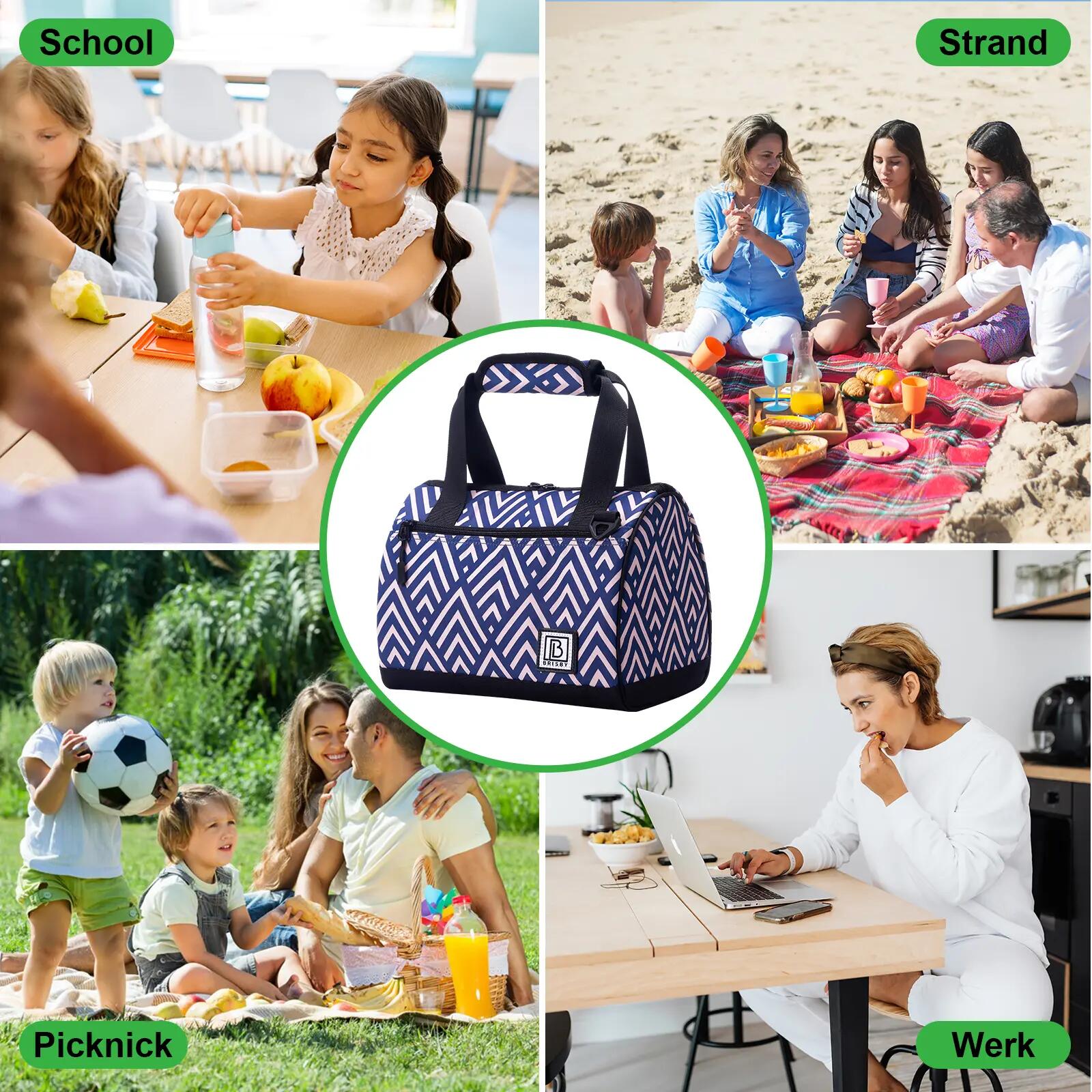 Lunchbox Outdoor Classic 10L 4-laags Geïsoleerd 2 Koelelementen Meerkleurig 7/7