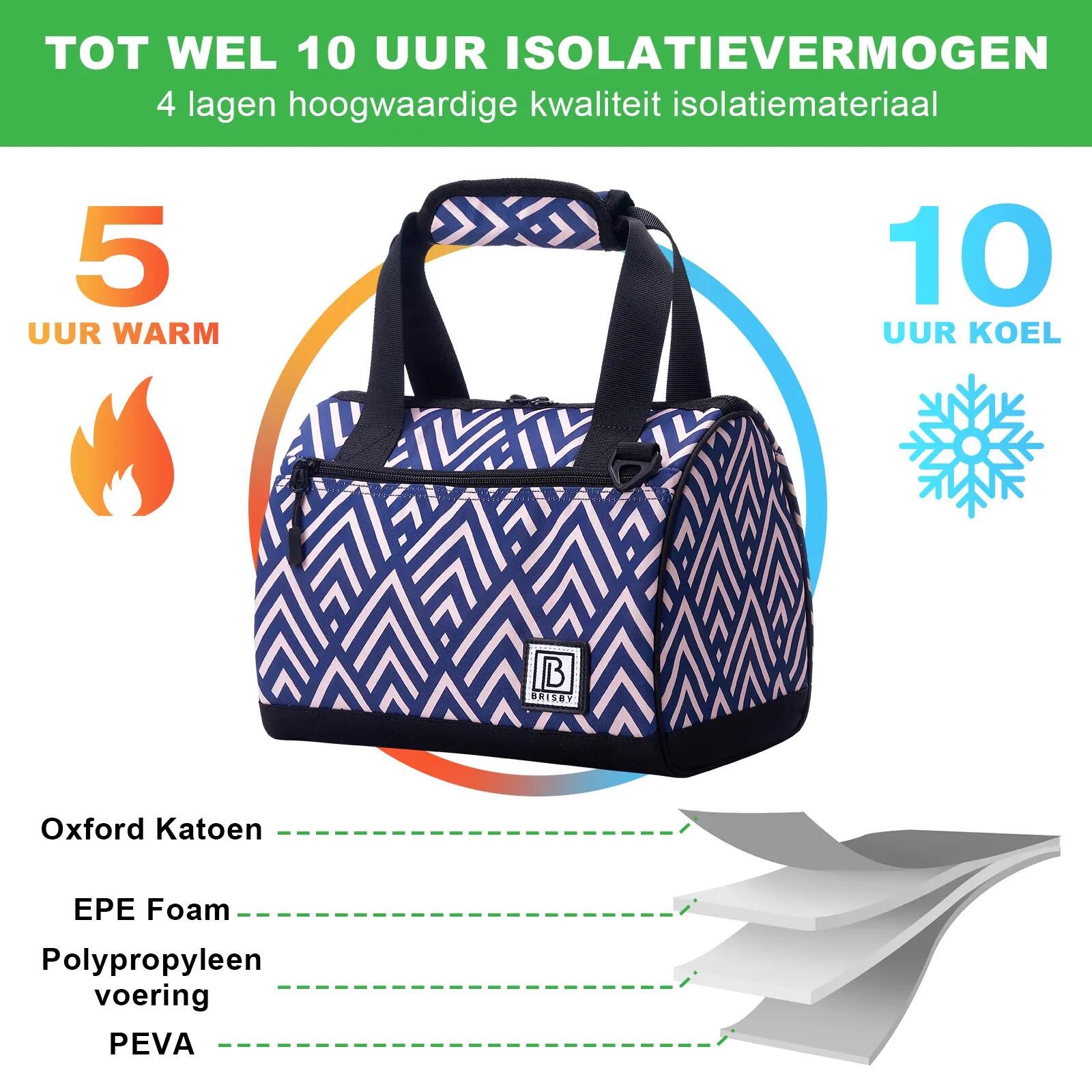Lunchbox Outdoor Classic 10L 4-laags Geïsoleerd 2 Koelelementen Meerkleurig 6/7
