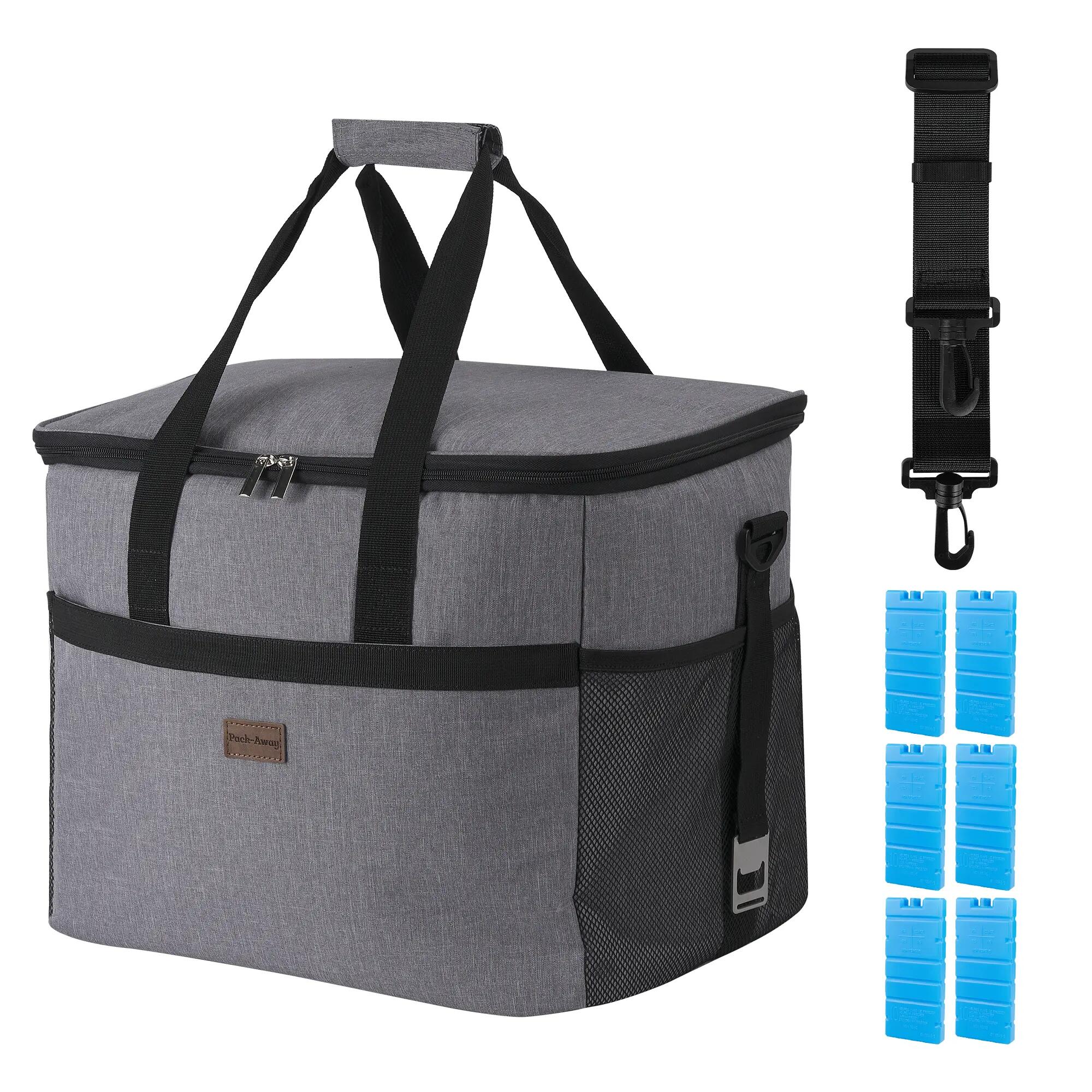 Koelbox Kamperen Fold Set 40L En 15L Incl. 8 Koelelementen Grijs 2/7