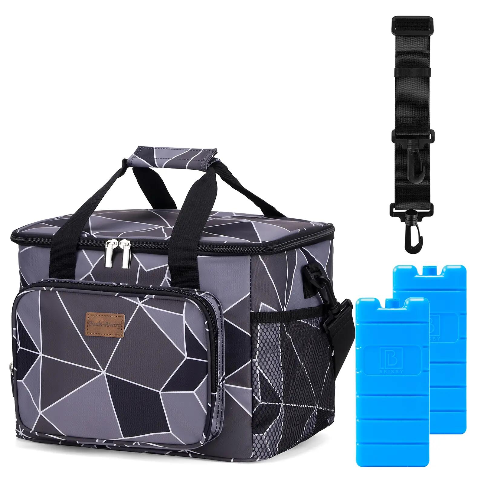Koelbox Kamperen Fold 15L Opvouwbaar Incl. 2 Koelelementen Grijs 2/7