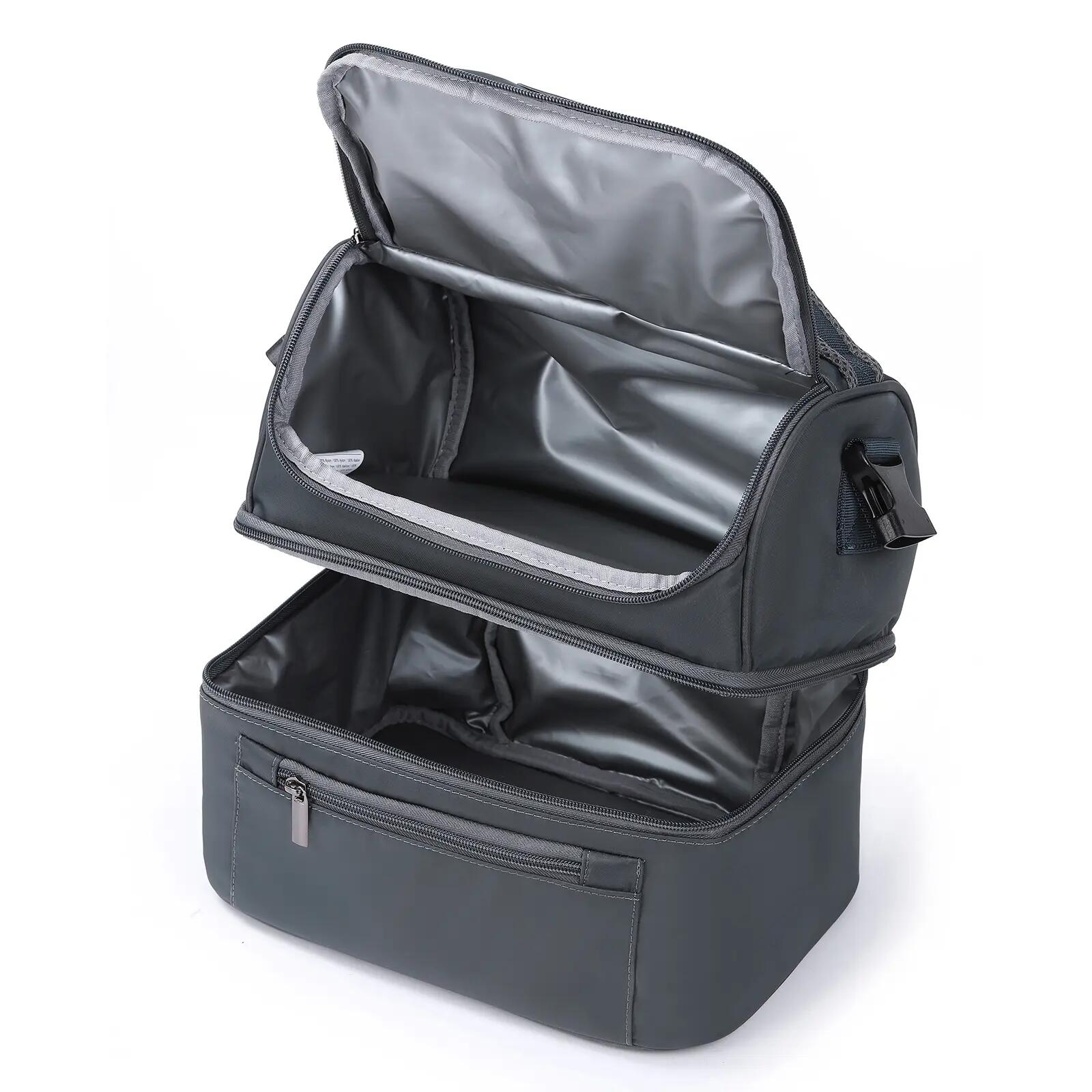 Lunchbox Outdoor Koeltas 11L 2 Geïsoleerde Vakken Koel En Warm Blauw 4/7