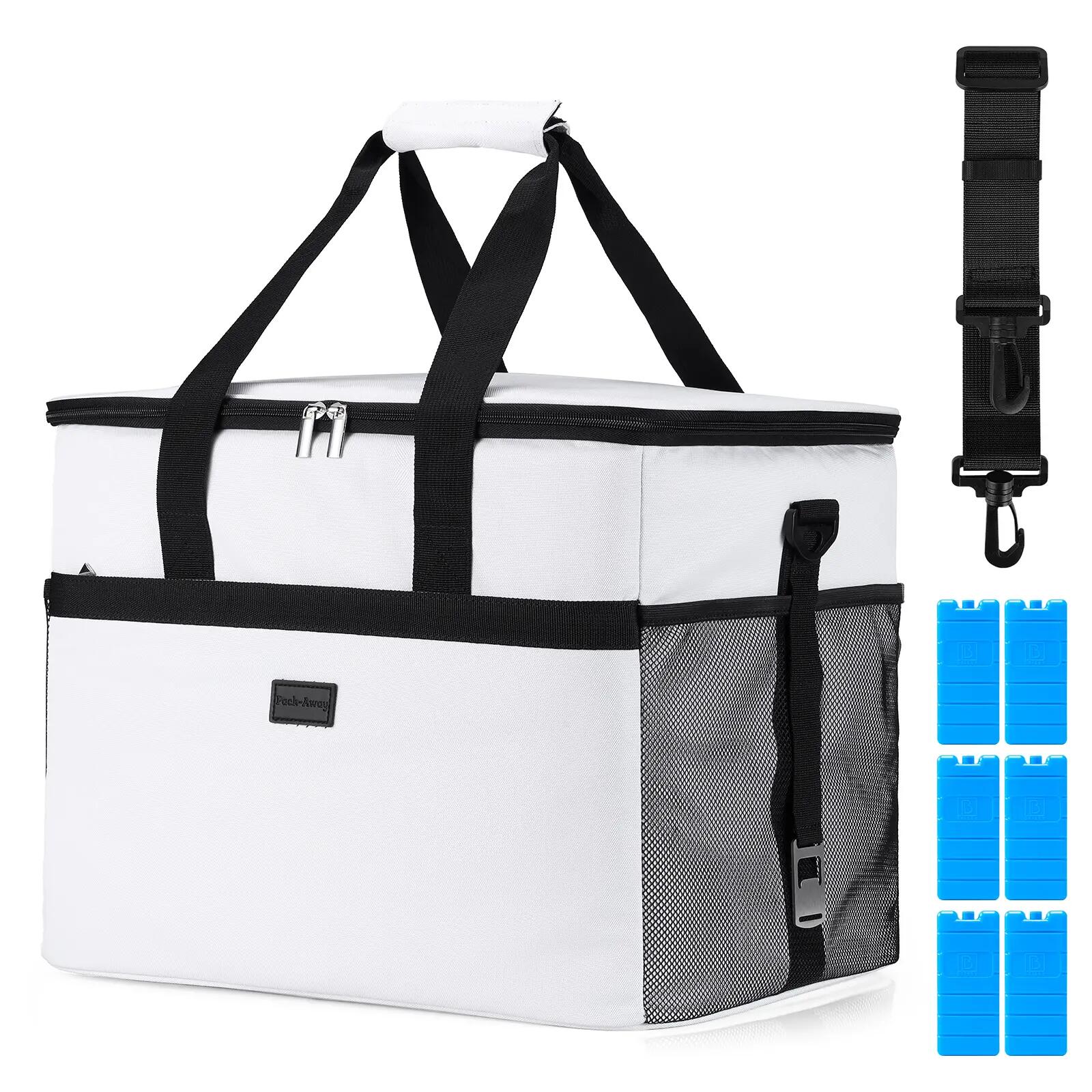 Koelbox Kamperen Fold Set 40L En 15L Incl. 8 Koelelementen Wit 5/7
