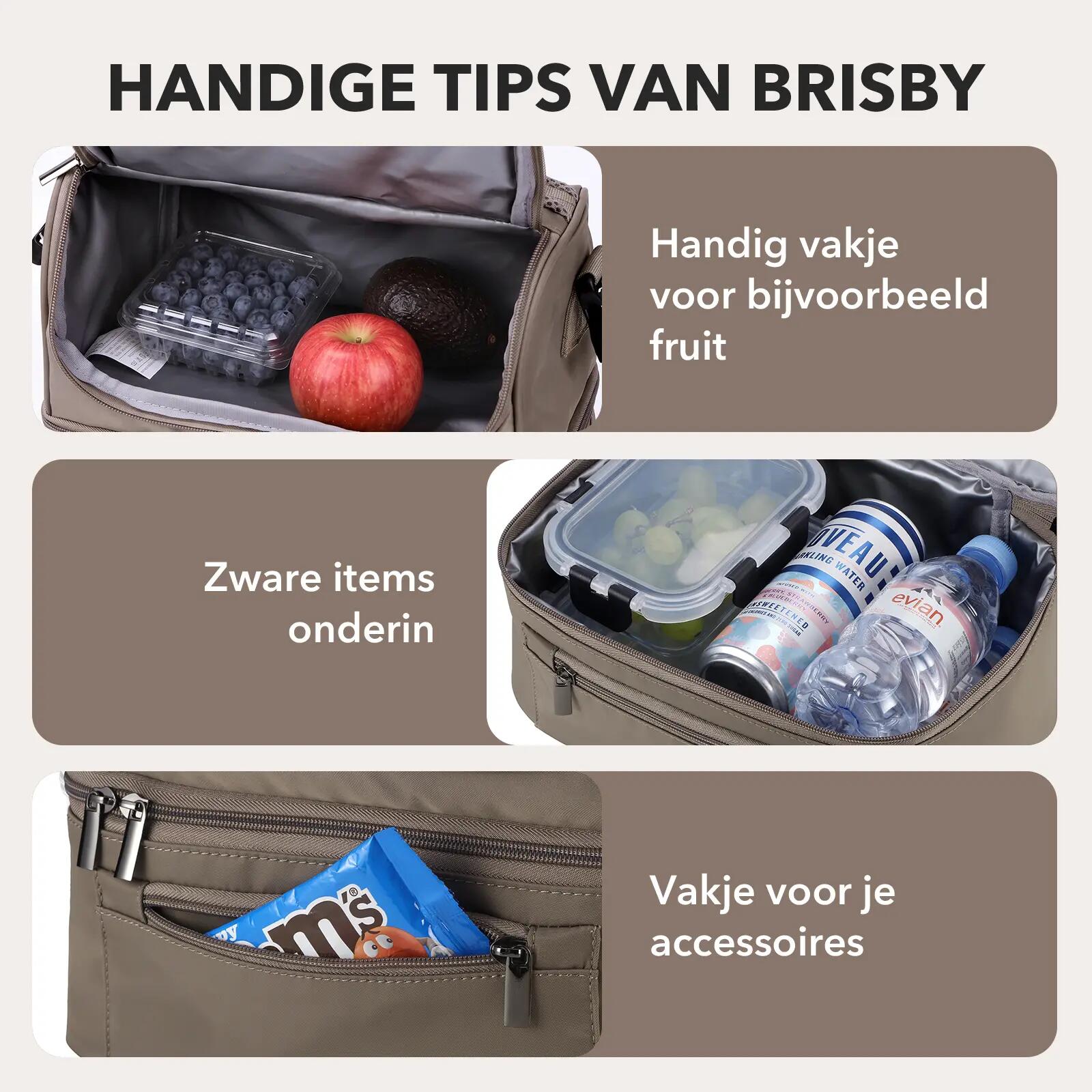 Thermische box Outdoor Dames Kolftas 11L 2 Geïsoleerde Vakken Grijsgroen 7/7
