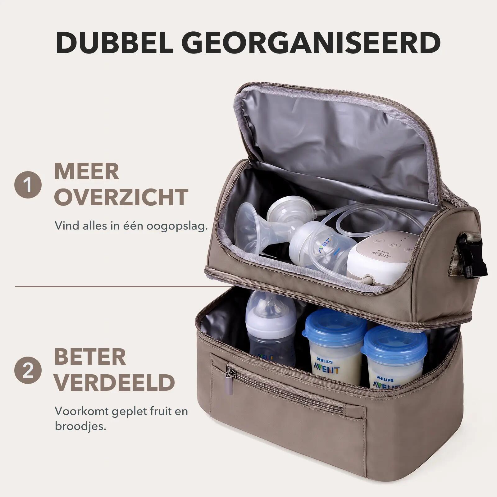 Thermische box Outdoor Dames Kolftas 11L 2 Geïsoleerde Vakken Grijsgroen 6/7