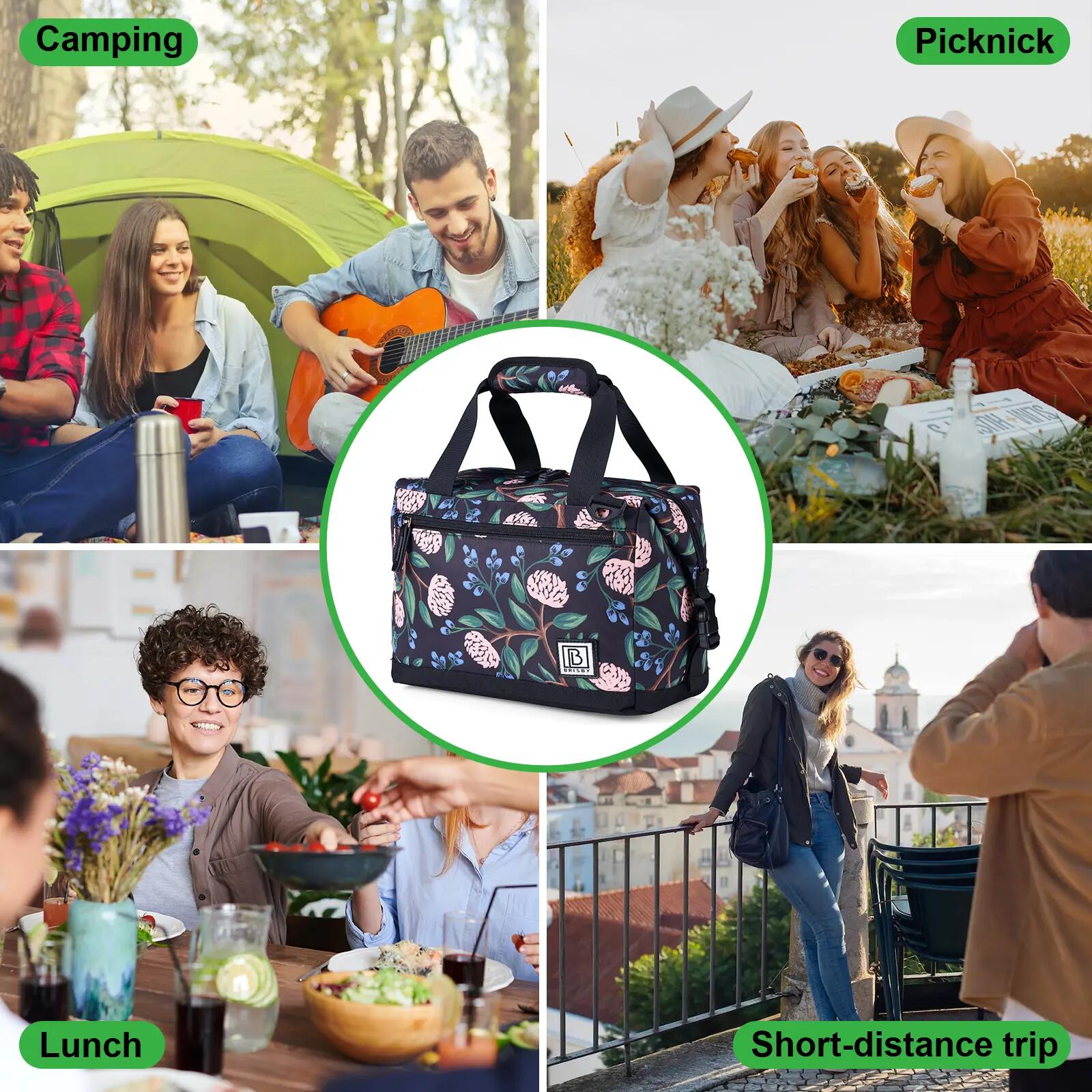 Lunchbox Outdoor Classic 12L Uitvouwbaar Incl. Schouderband Meerkleurig 6/7