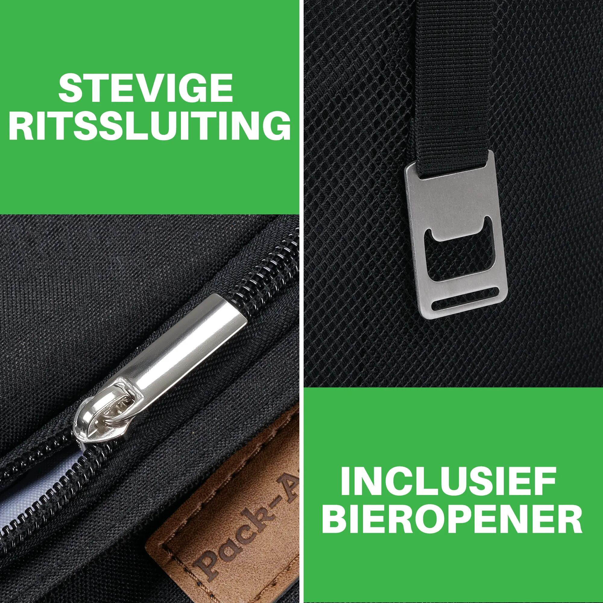 Koelbox Kamperen Divider 40L Vakverdeler Opvouwbaar Incl. 6 Koelelementen Zwart 5/7