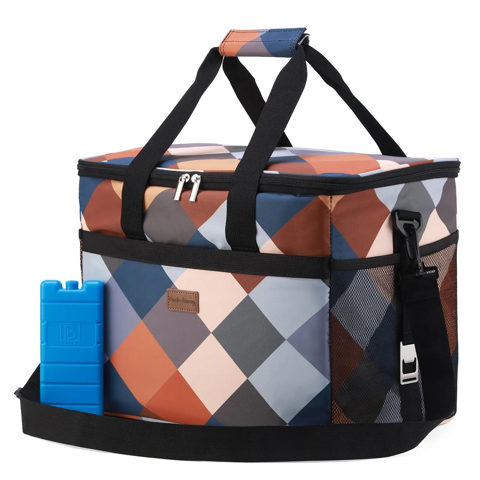 Koelbox Kamperen Fold 30L Opvouwbaar Incl. 4 Koelelementen Meerkleurig 2/7