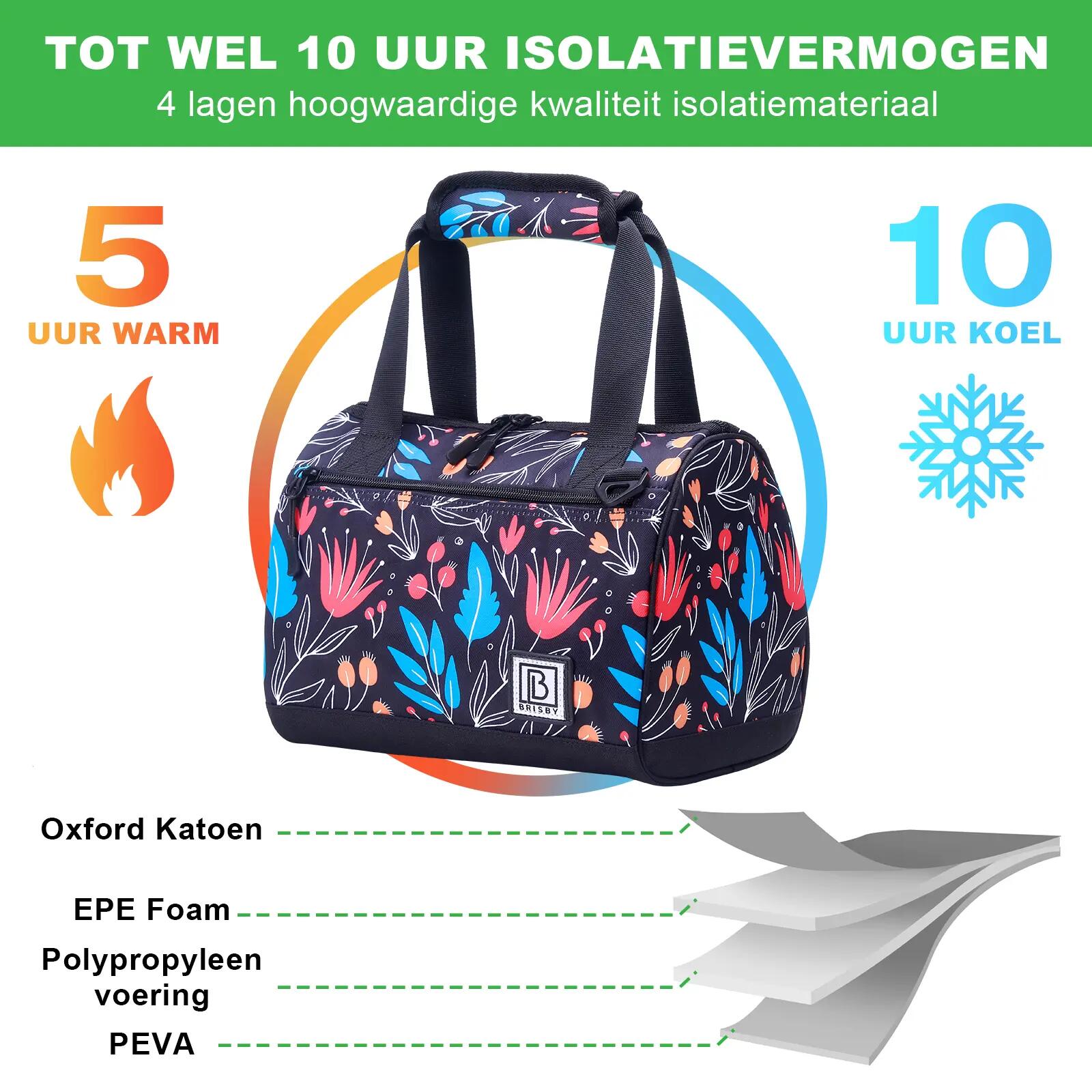Lunchbox Outdoor Classic 10L 4-laags Geïsoleerd 2 Koelelementen Meerkleurig 6/7